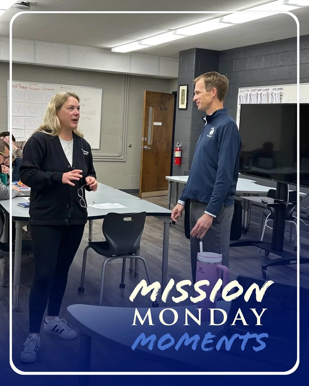 💙 Mission Monday Moments 💙 

OA faculty participated in an enriching professional development session with Dr. Matt Hollowell and Scott Defreese from Marian University, focused on strengthening student engagement and participation. Teachers worked 