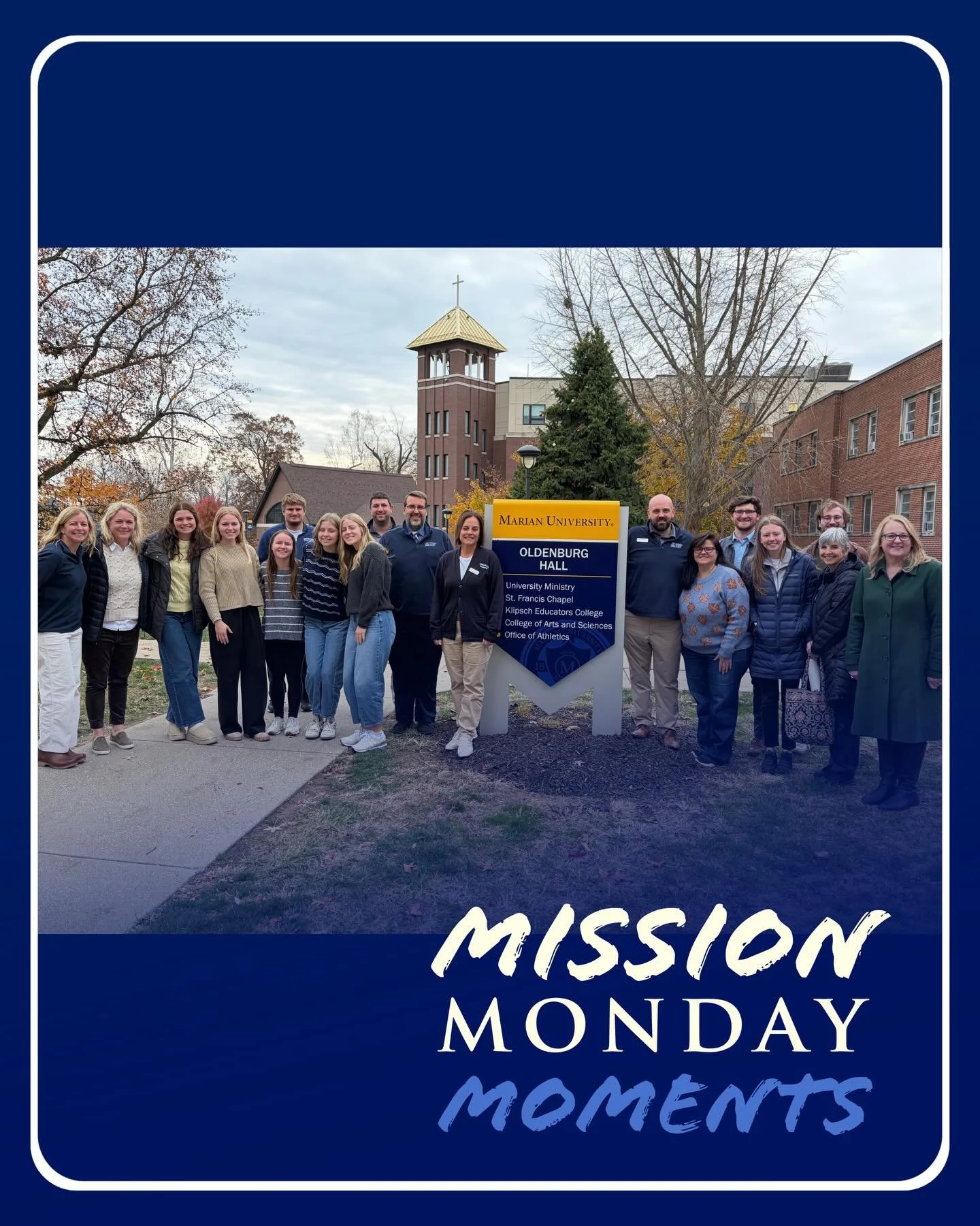 Mission Monday Moments 

Our faculty and staff spent two meaningful days growing as educators, strengthening partnerships, and living out our Franciscan mission through service. 

On Monday, our team visited Marian University for a professional learn