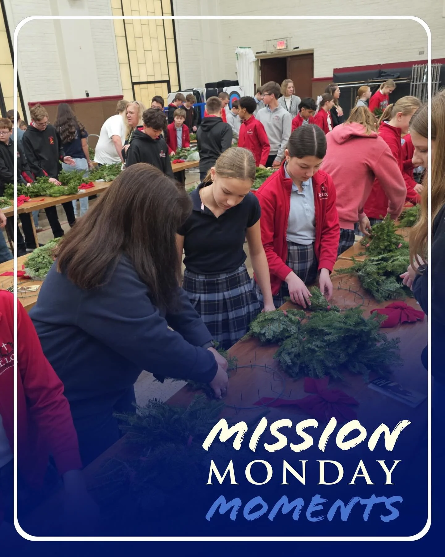 We are so grateful for the many community members who made yesterday meaningful for our students. Our freshmen spent the morning at the Chateau &amp; St. Andrews, playing games and visiting with residents, while our sophomores shared Christmas carols