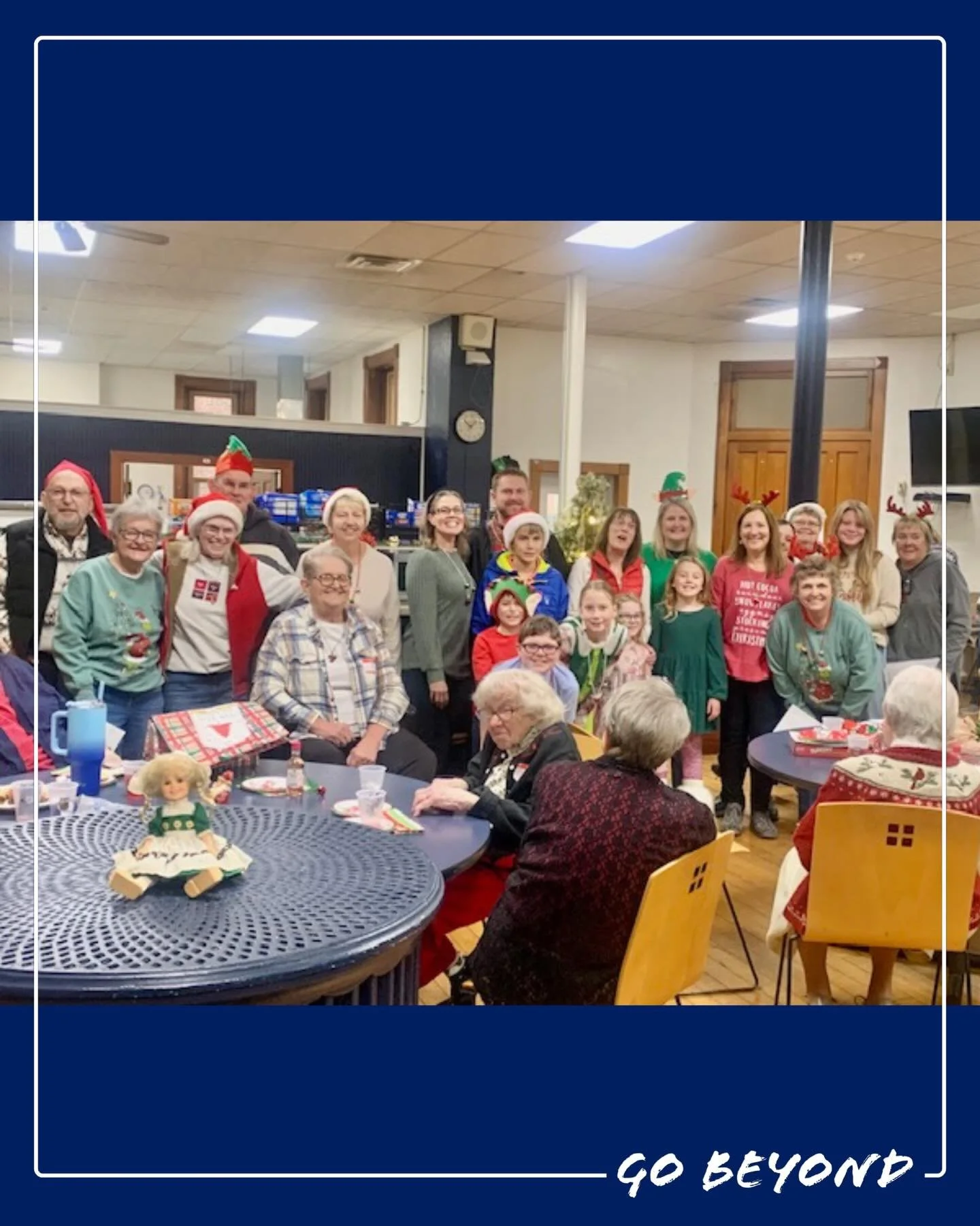 The Retired Sisters of Saint Francis enjoyed a joyful Christmas celebration on December 7th, graciously hosted by Oldenburg Academy Alumni. Forty-nine sisters gathered for an afternoon filled with caroling, bingo, sweet treats, and plenty of holiday 
