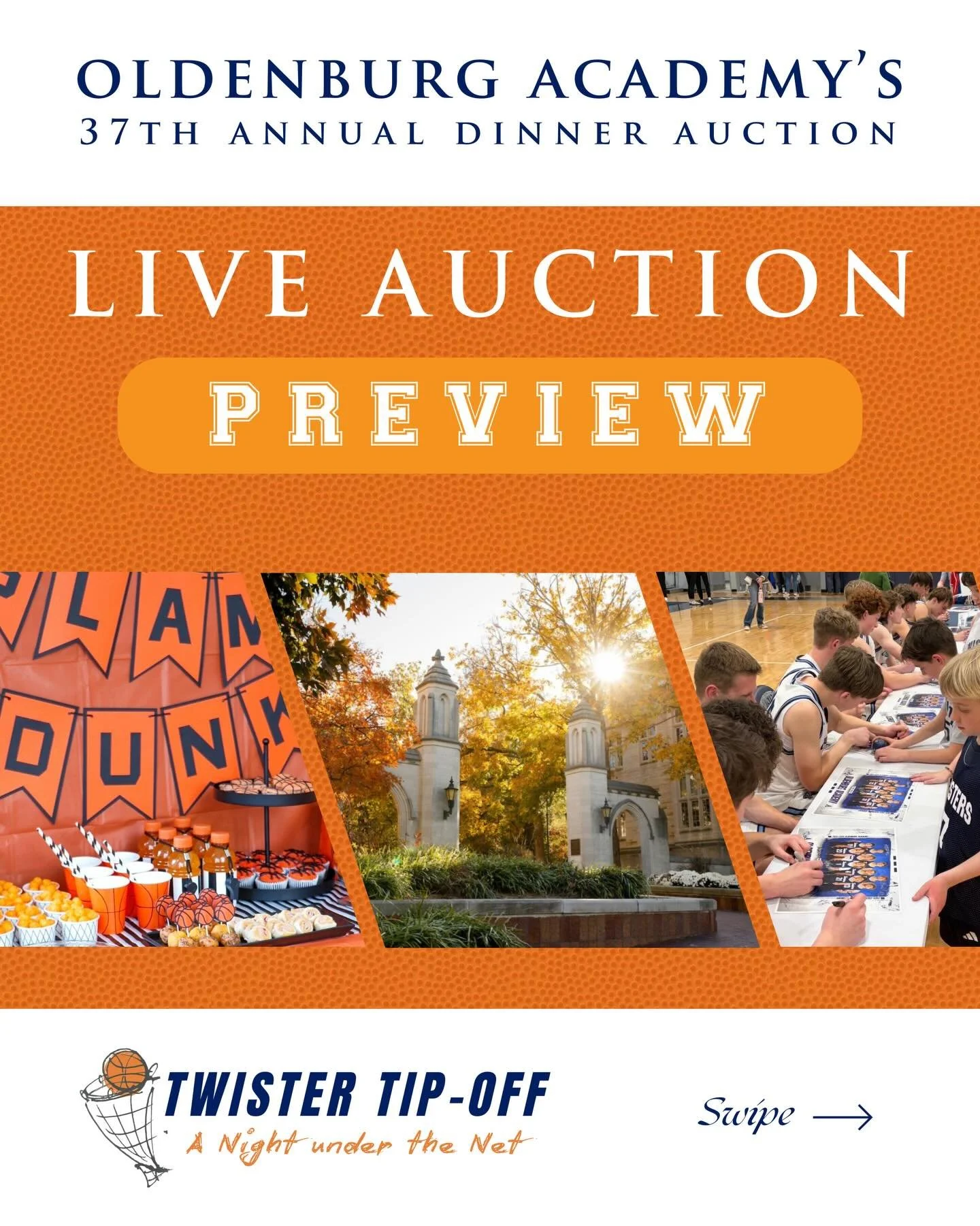 ✨LIVE AUCTION SNEAK PEEK Part 3 ✨

The excitement is building for our Dinner Auction &mdash; and we&rsquo;re back with THREE incredible LIVE packages you won&rsquo;t want to miss!

🏀 Girls Basketball Party for 10 at OA with Coach Disbro
Bid on this 