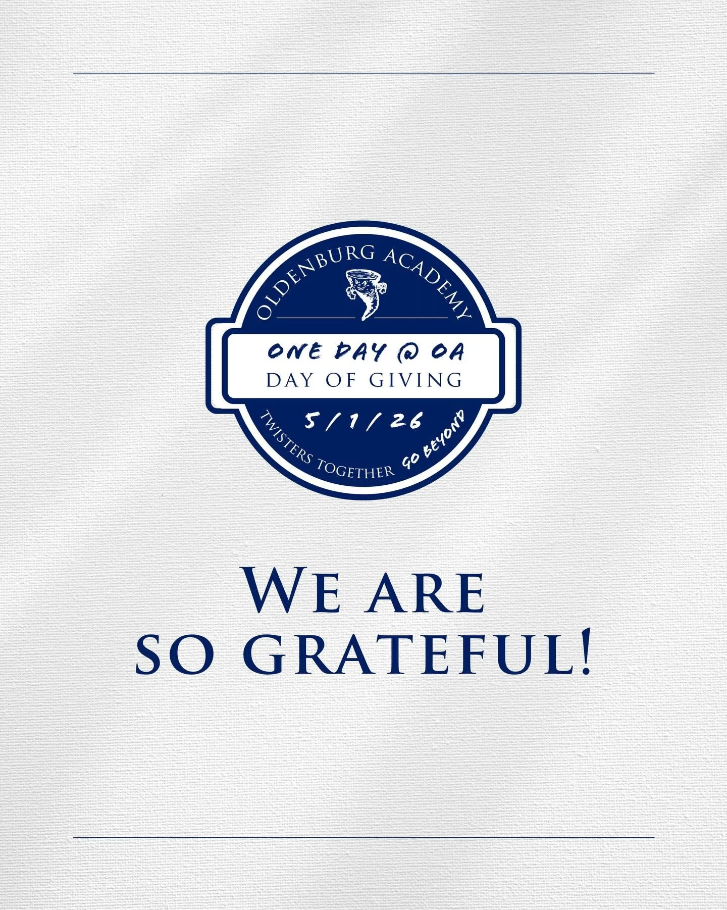 Feeling so grateful for the incredible support we&rsquo;ve seen today during One Day @ OA. 💙 

Every gift, every share, and every message has made a real impact&mdash;and it&rsquo;s not over yet.

There&rsquo;s still time to be part of it! Let&rsquo