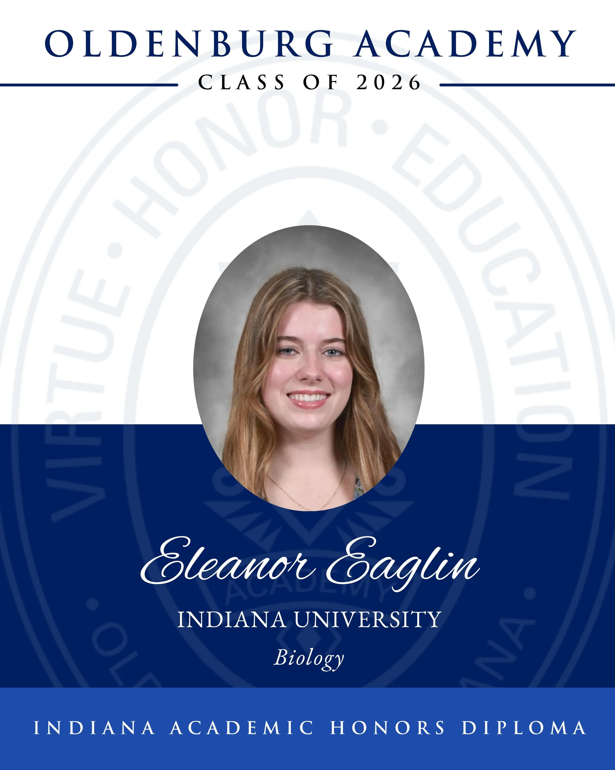 💙 🌪️ Celebrating the OA Class of 2026 ✨

Congratulations to Eleanor Eaglin on this exciting next chapter! After graduation, she will be attending Indiana University to study Biology. 

We are so proud of the entire class of 2026 and cannot wait to 