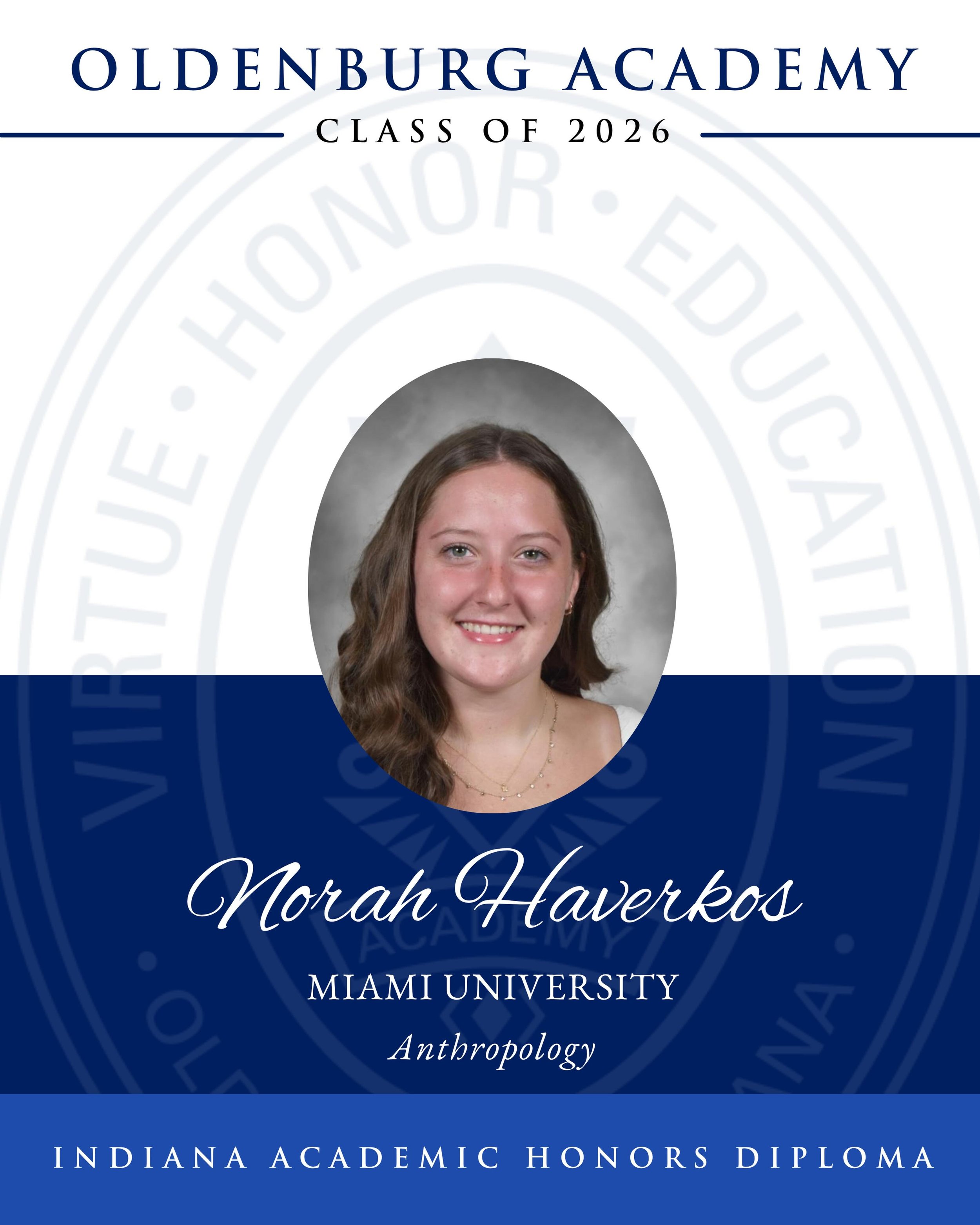 💙 🌪️ Celebrating the OA Class of 2026 ✨

Congratulations to Norah Haverkos on this exciting next chapter! After graduation, she will be attending Miami University to study Anthropology. 

We are so proud of the entire class of 2026 and cannot wait 