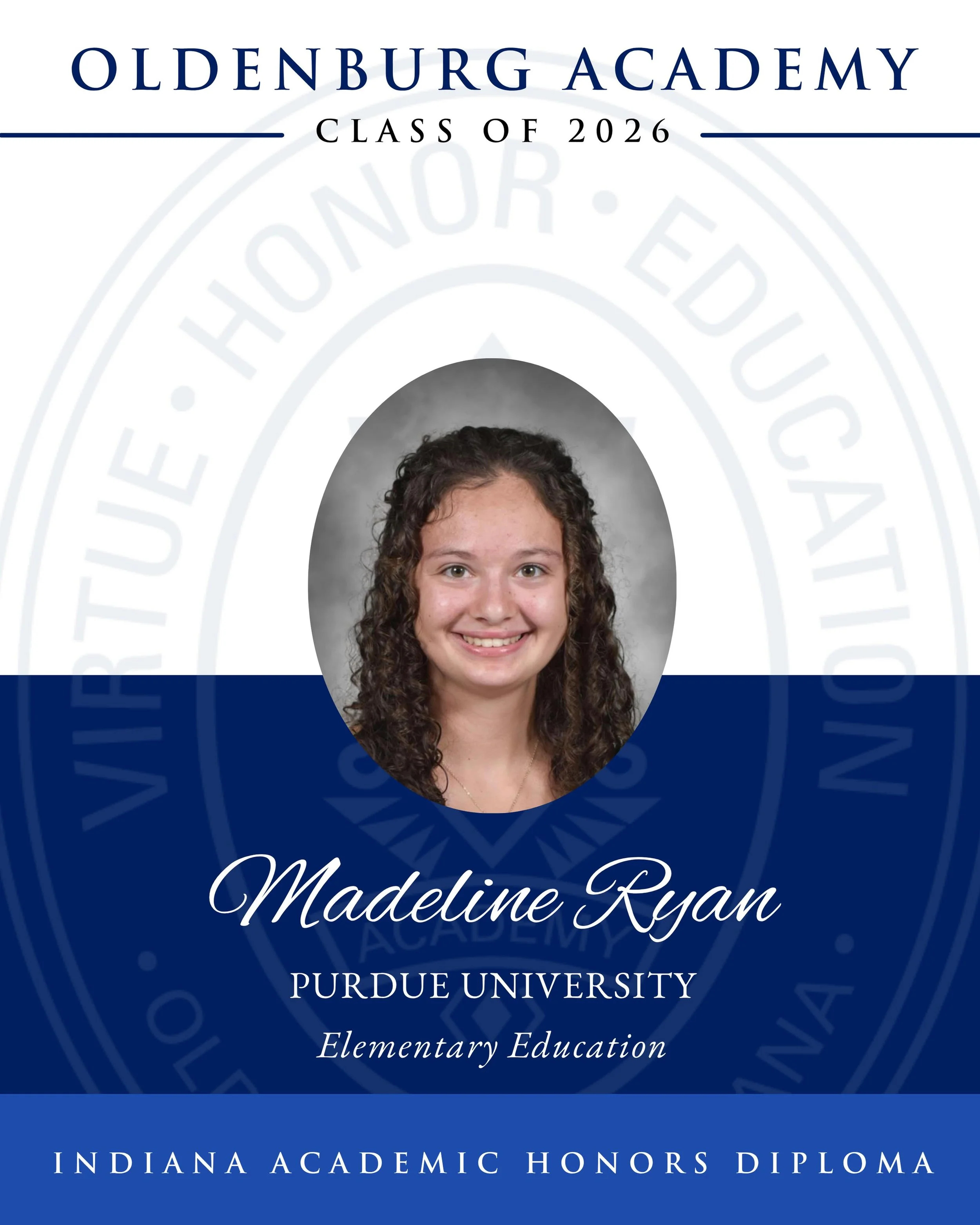 💙 🌪️ Celebrating the OA Class of 2026 ✨

Congratulations to Madeline Ryan on this exciting next chapter! After graduation, she will be attending Purdue University to study Elementary Education.

We are so proud of the entire class of 2026 and canno