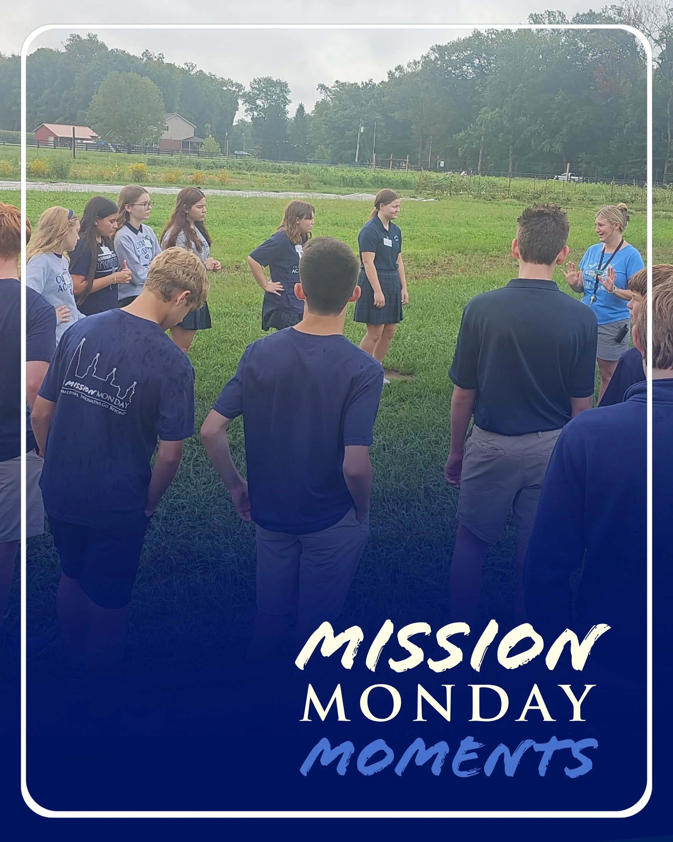 Week 2 of Mission Monday&trade; was an active one at Oldenburg Academy, giving our students opportunities to learn beyond the traditional classroom and connect their education to the world around them.

Freshmen began introductory activities in their