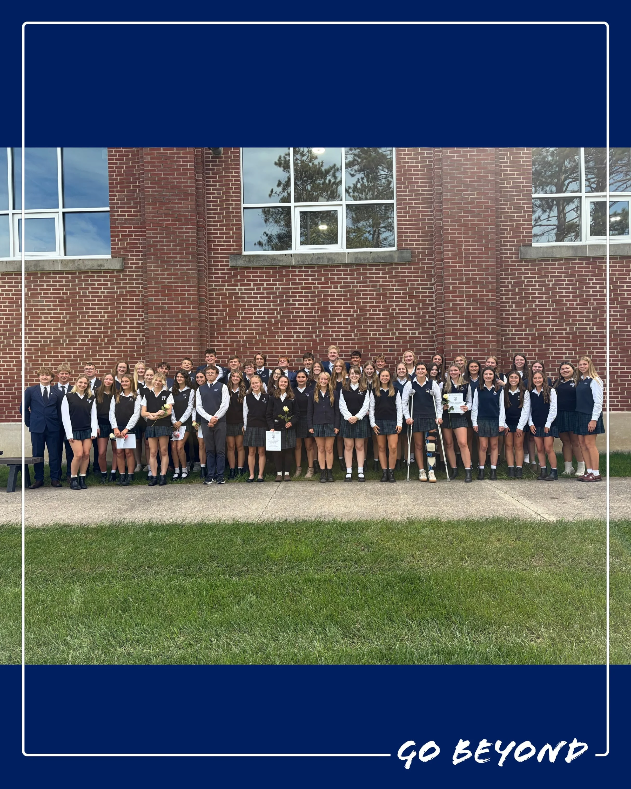 Congratulations to the newest members of Oldenburg Academy&rsquo;s Sedes Sapientiae Chapter of the National Honor Society! 

Last week, we celebrated these students and their commitment to the four pillars of NHS: scholarship, leadership, service, an