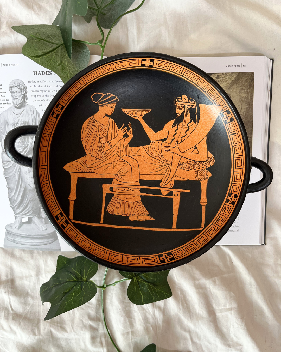 (PRE-ORDER) The Hades and Persephone Kylix (Hand painted MADE IN GREECE)