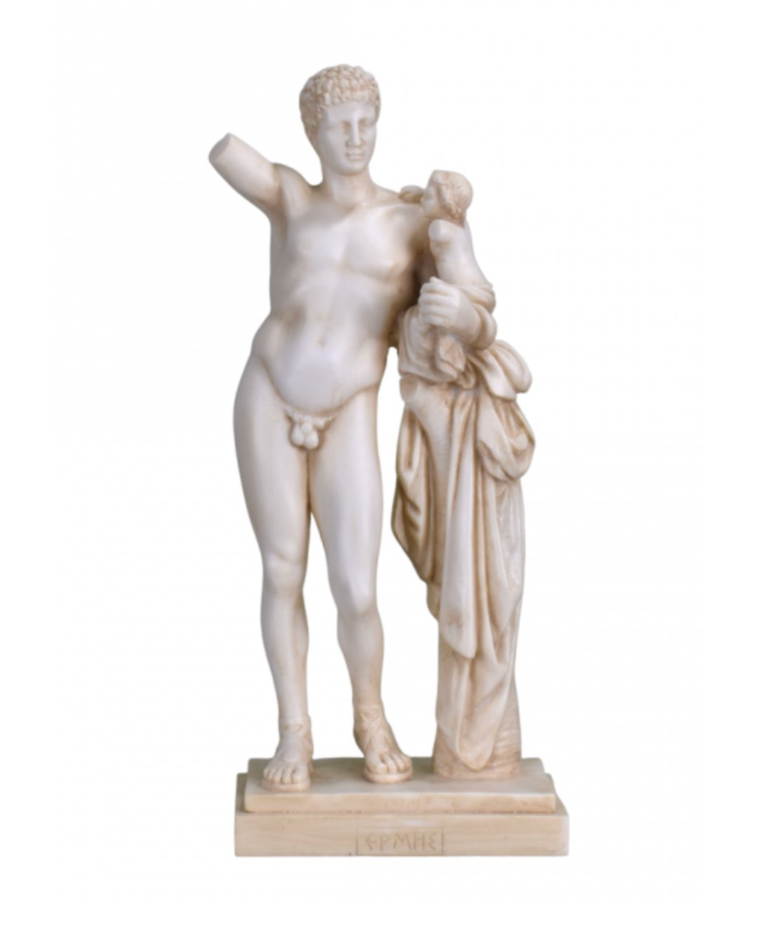 [PRE-ORDER] Hermes of Praxiteles and Baby Dionysus Statue - Handmade in Greece