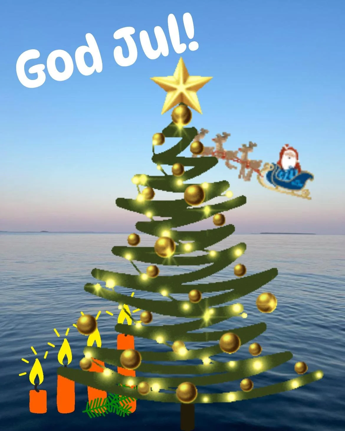 Vi p&aring; Seskar&ouml; Havsbad &amp; Camping vill passa p&aring; att &ouml;nska er alla en riktigt God Jul! Ta hand om er och varandra. 
PS! Nu g&aring;r vi mot ljusare tider (Campingtider)!
#camping #bastu #norrbotten #bada #seskarohavsbad #merryc