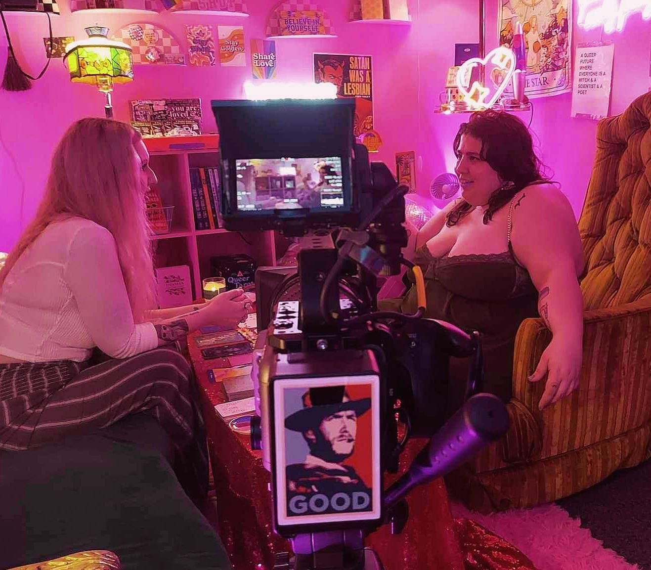 We started filming! 💖🎞️

You might notice a film crew with me the next few months at some of my events + shows. @vizoarts is filming a documentary on me. 💖🧡💛💚💙💜 I&rsquo;m thrilled about this process &amp; the way I hope it will add more conte