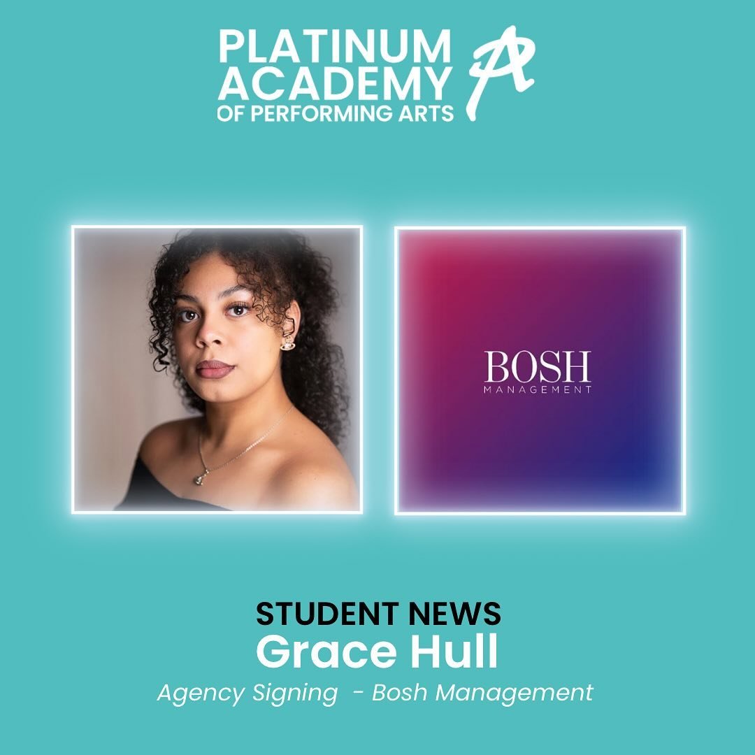 Congratulations to our student Grace Hull who has signed with @boshmanagement we are very proud of our students &amp; excited Platinum Academy continues with our 100% success rate of graduates leaving with agent representation.🌟
-
-
#platinumacademy