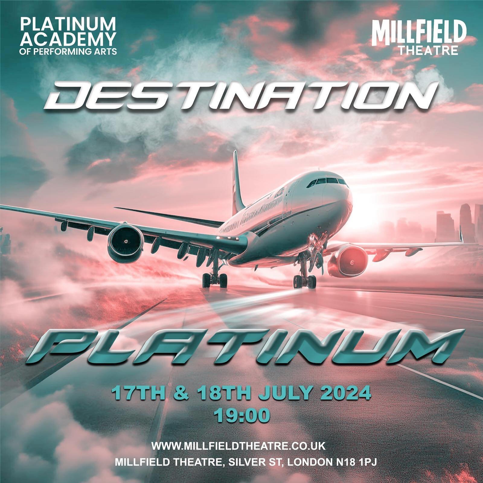 Platinum Academy proudly presents, Destination Platinum - our 2024 End of Year Showcase. 

Fasten your seatbelts and hold on tight as we welcome you aboard our end of year academy showcase &ldquo;Destination: Platinum&rdquo;. 

Take a flight with Pla