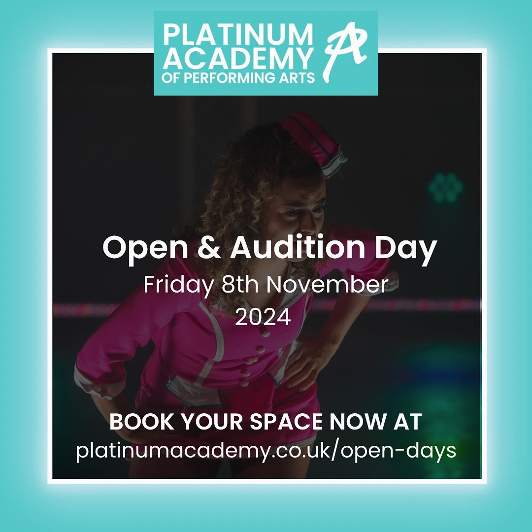 Don&rsquo;t miss your last chance to audition for this November! ➡OPEN DAY: Experience Platinum Academy at our exhilarating Open Day on Friday, 8th November 2024! 

Explore our cutting-edge facilities, mingle with our gifted students and staff, and s