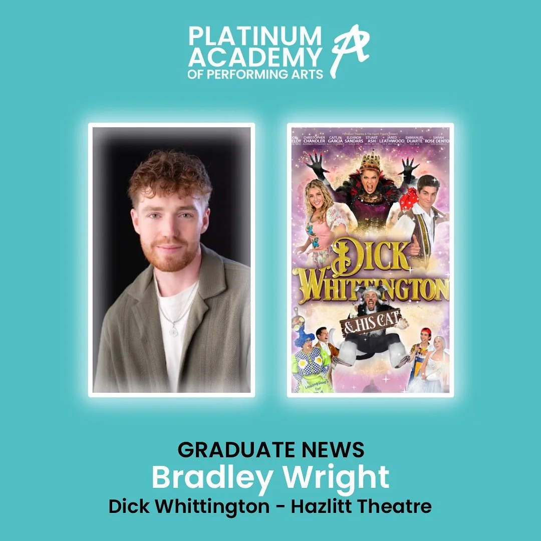 Congratulations to our graduate student Bradley appearing in this years production of Dick Whittington at the Hazlitt Theatre this Christmas 🌟🎄