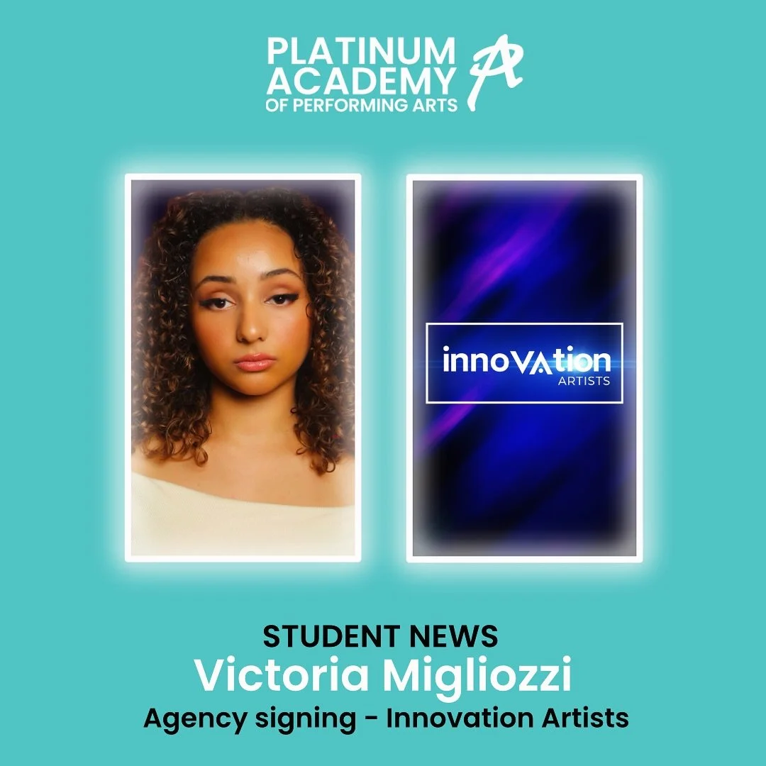 Congratulations to our third-year students, Victoria and James, who have signed with Innovation Artists Agency! 🌟