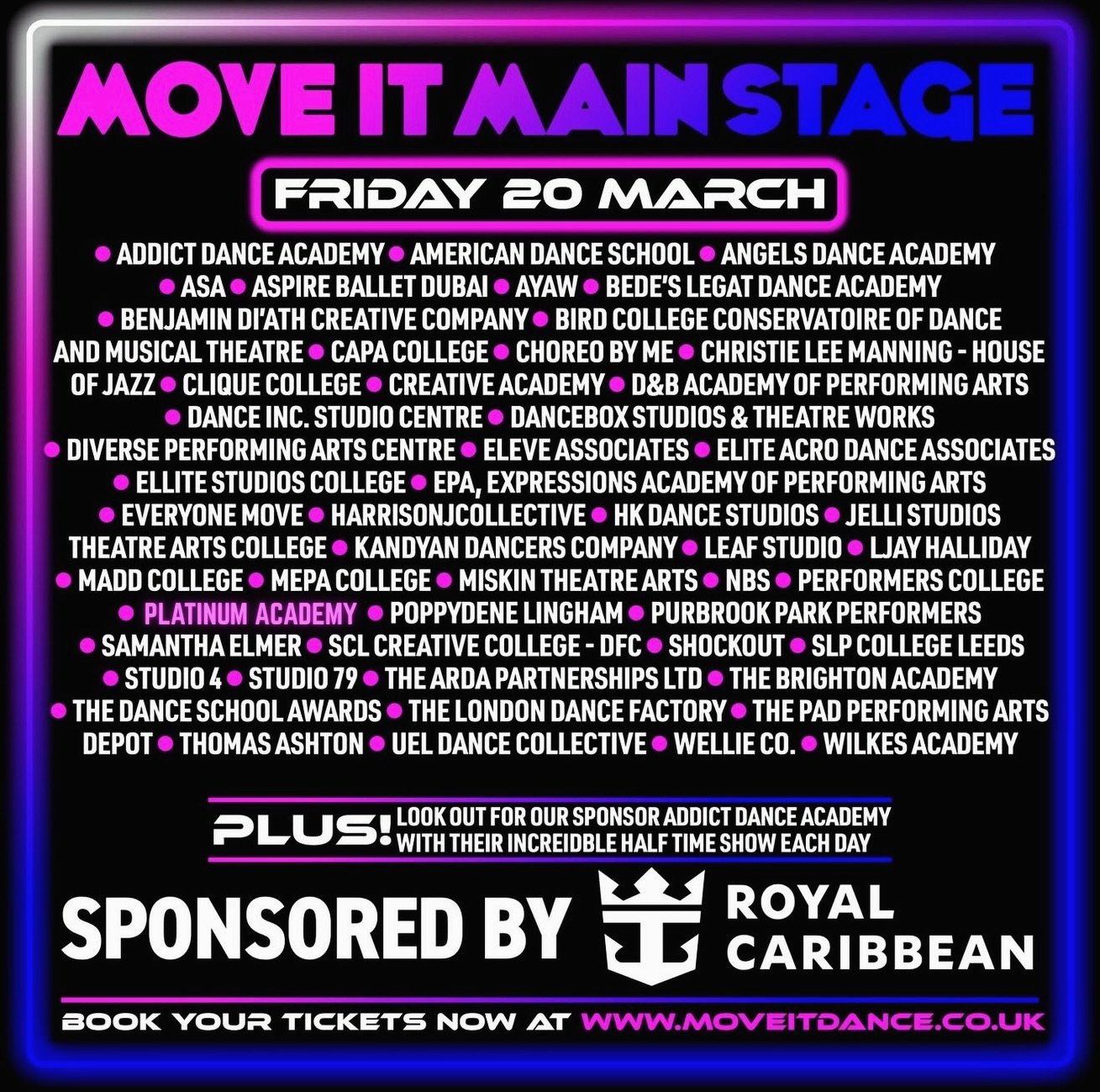 We are be back at Move It 2026 with more main stage and showcase performances across the weekend. Keep your eyes peeled! Classes, main stage and showcase times coming very soon ✨ @moveitshow