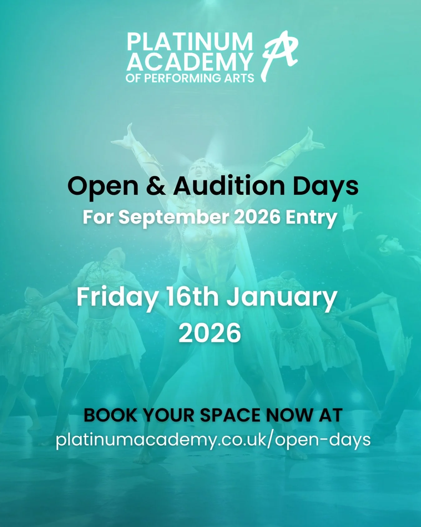 Audition Day &amp; Open - Friday 16th! Last spaces remaining! Places are limited, so don&rsquo;t miss your chance ⚡️

Apply now via our website to secure your audition slot.📌