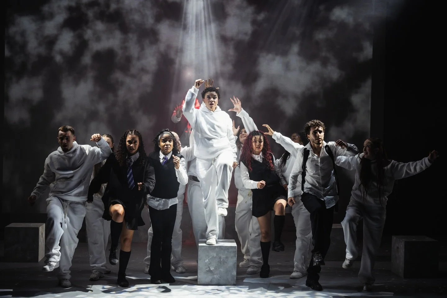 Check out some of our students and graduates in the production &rsquo;Power To Make A Change: The Surface&rsquo; 

Four teenagers. One school day. 📓

Written and directed by Erina Lewis, with movement direction and development by award-winning Kenri