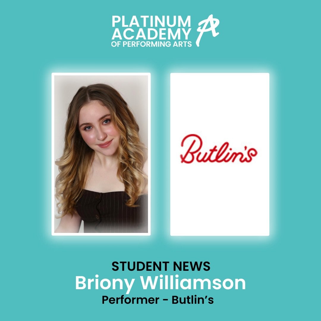 Congratulations to our graduate Briony as she starts her contract at Butlin&rsquo;s!🌟