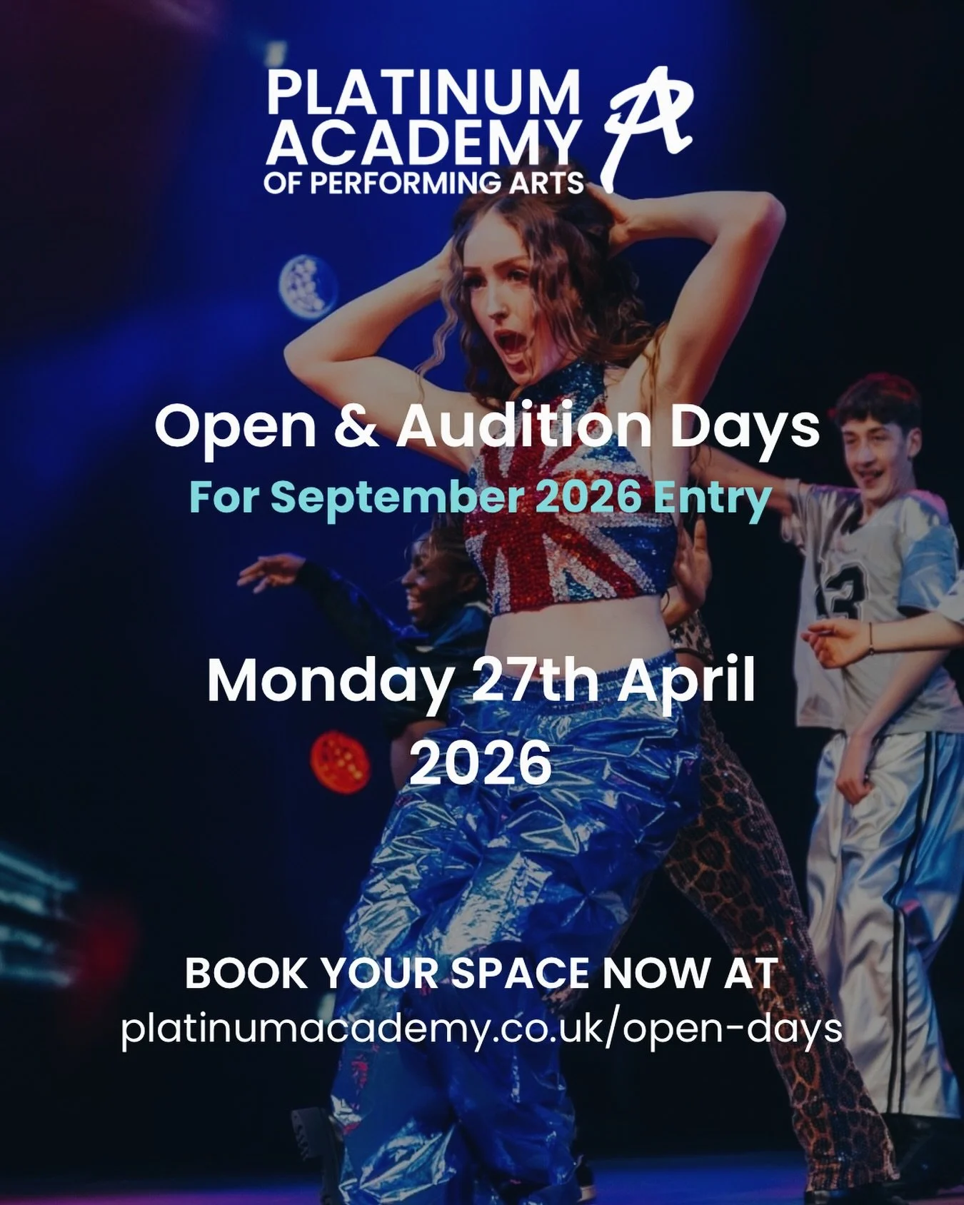 Due to a high demand, we&rsquo;re excited to announce one final audition &amp; open day for our September 2026 intake. ✨

Limited spaces remaining - don&rsquo;t miss your last chance to be part of it!