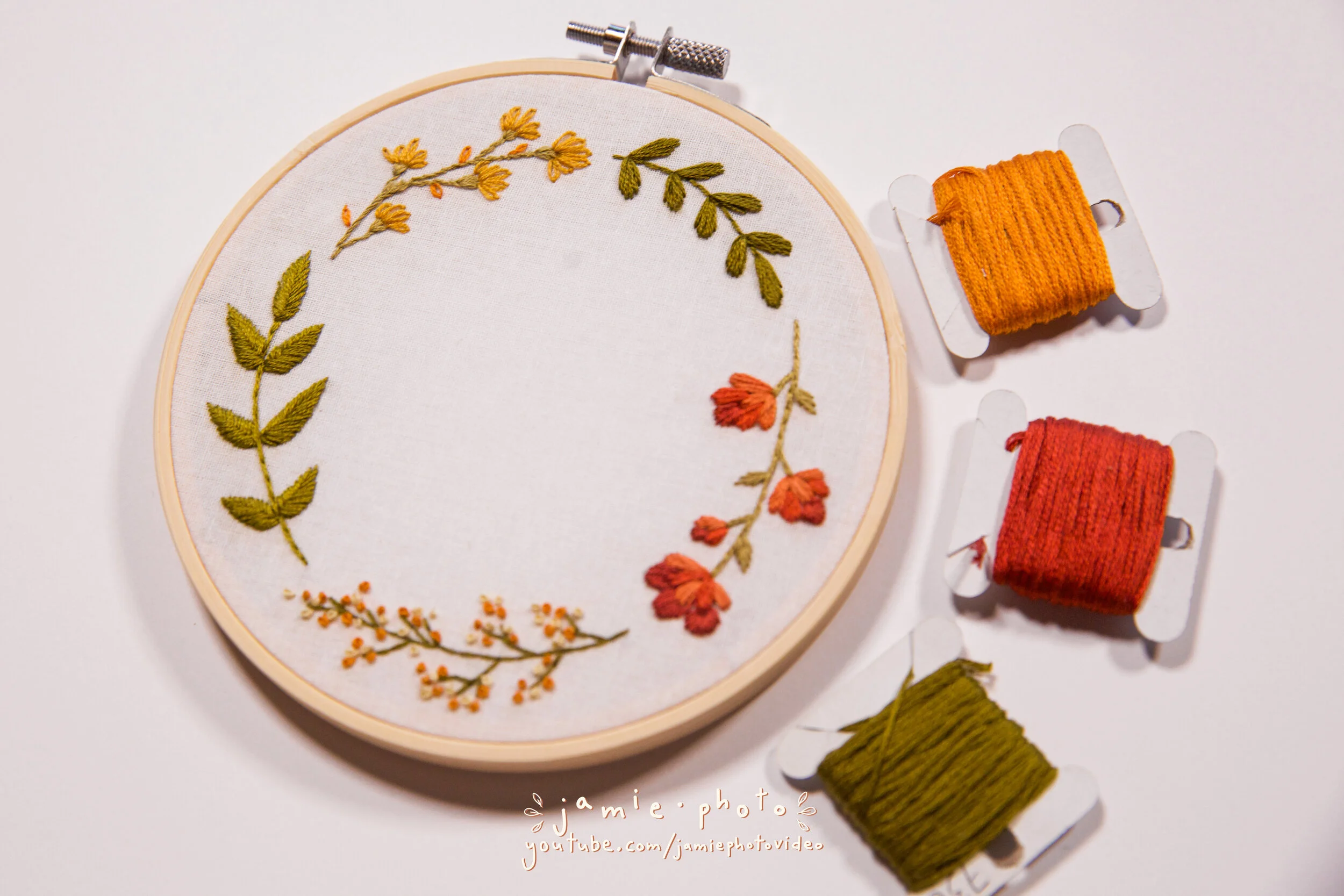 Beginner Fall Floral Embroidery 101