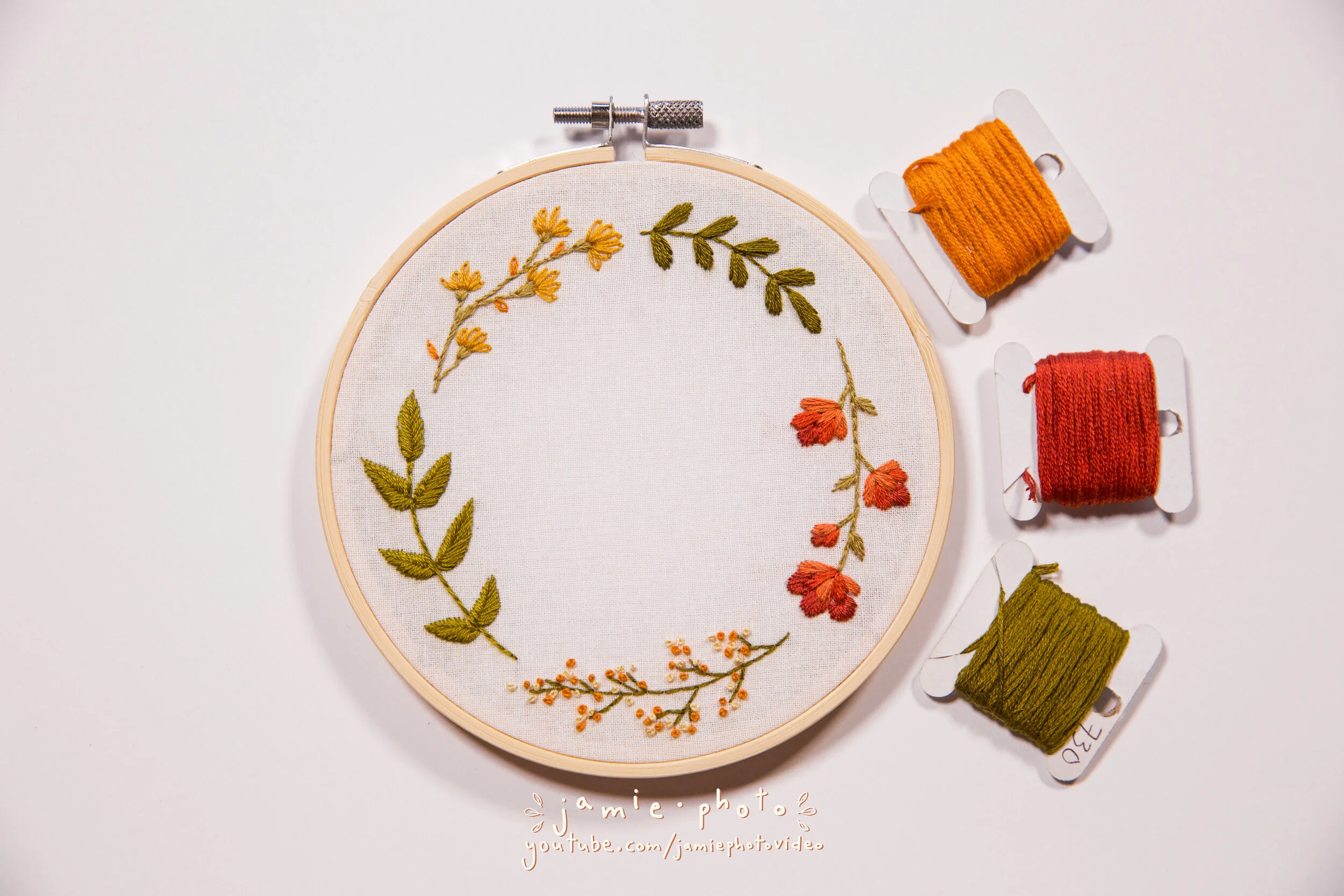 Beginner Fall Floral Embroidery 101