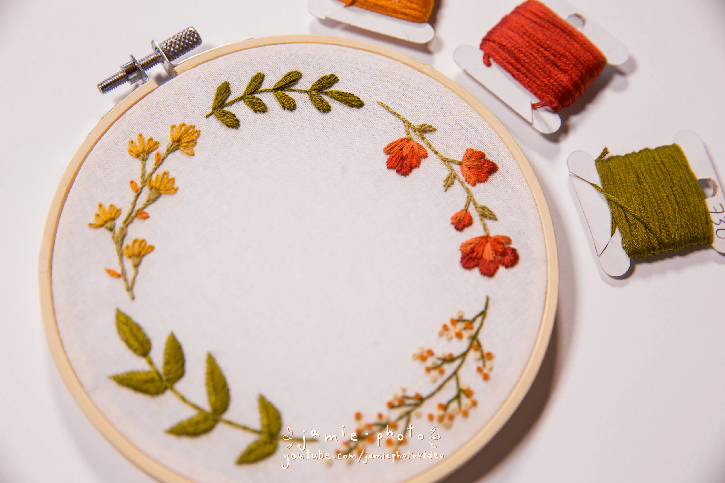 Beginner Fall Floral Embroidery 101