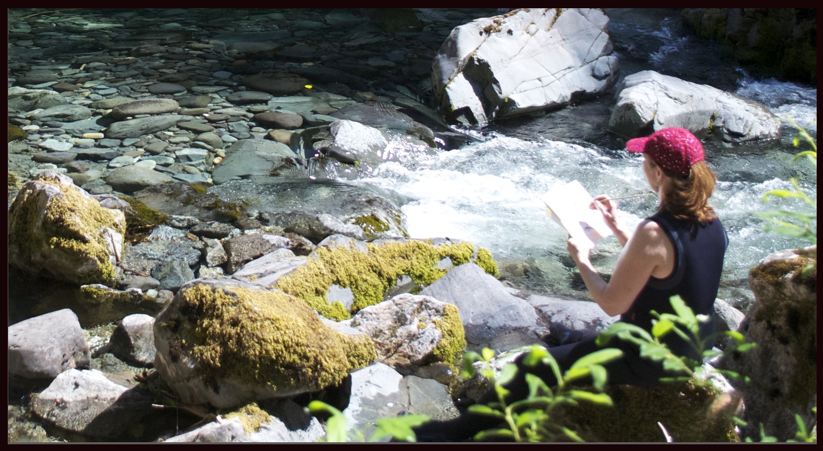 Watercolor sketching at Opal Creek