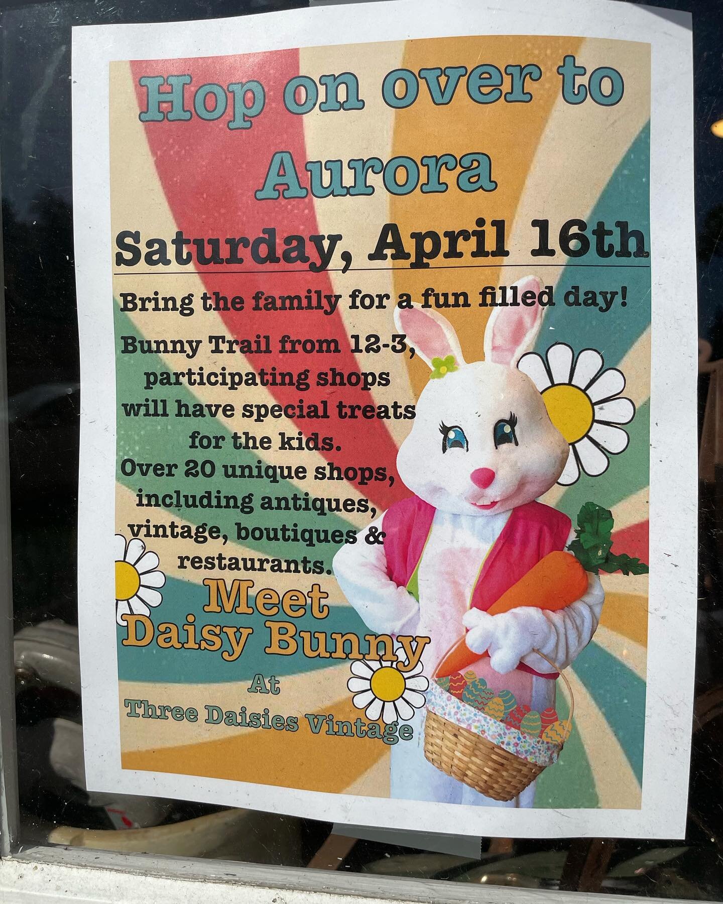 Seen in @threedaisiesvintage&rsquo;s shop window! Looking for a fun filled afternoon with the fam?! We always are 😍 We LOVE Aurora!