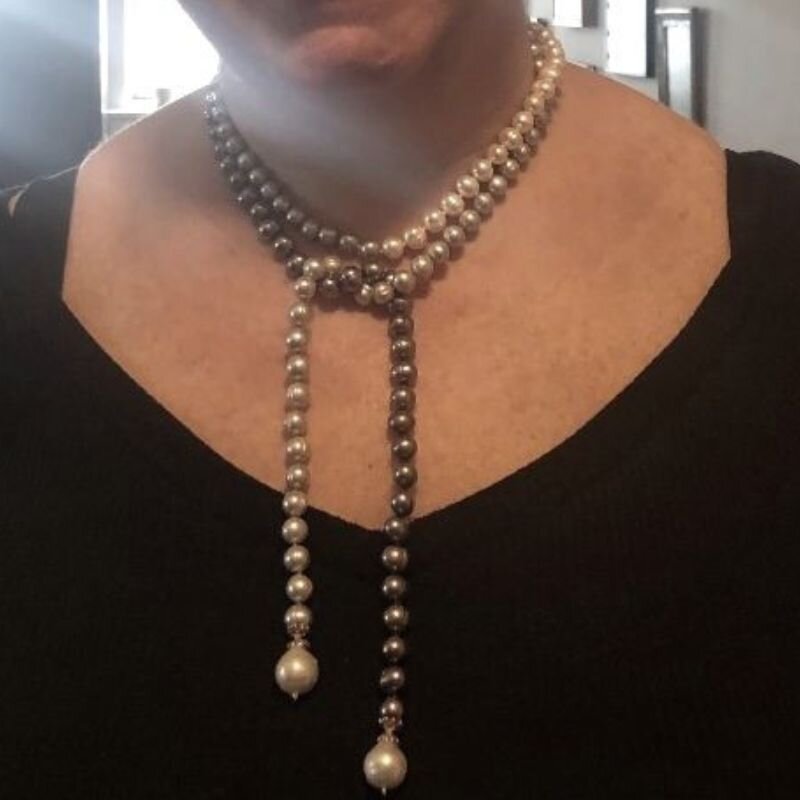 Jane Becker in triple strand pearl necklace - JBJewels Fine Jewelry Redefined 2.jpeg