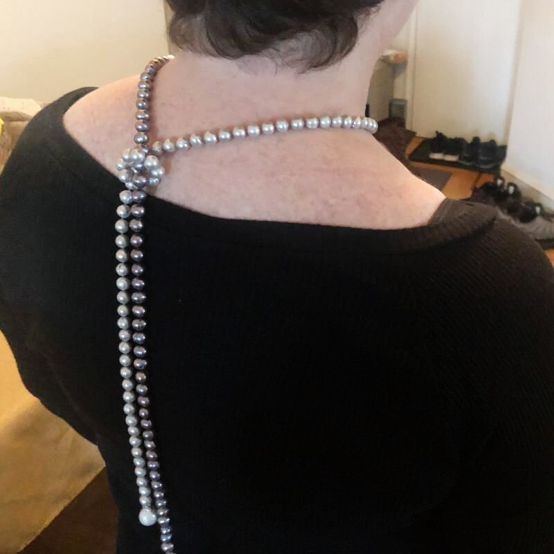 Jane Becker in triple strand pearl necklace - JBJewels Fine Jewelry Redefined 4.jpeg