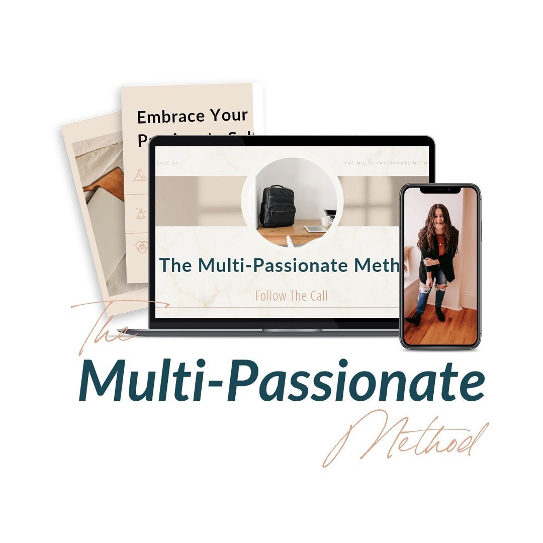 If you&rsquo;re on my waitlist: ITS TIME 🤩

You have until this Saturday to officially register and claim your spot for The Multi-Passionate Method 🤍 

-anyone on my waitlist gets $100 off!
-one lucky person will get this entire course for FREE (an