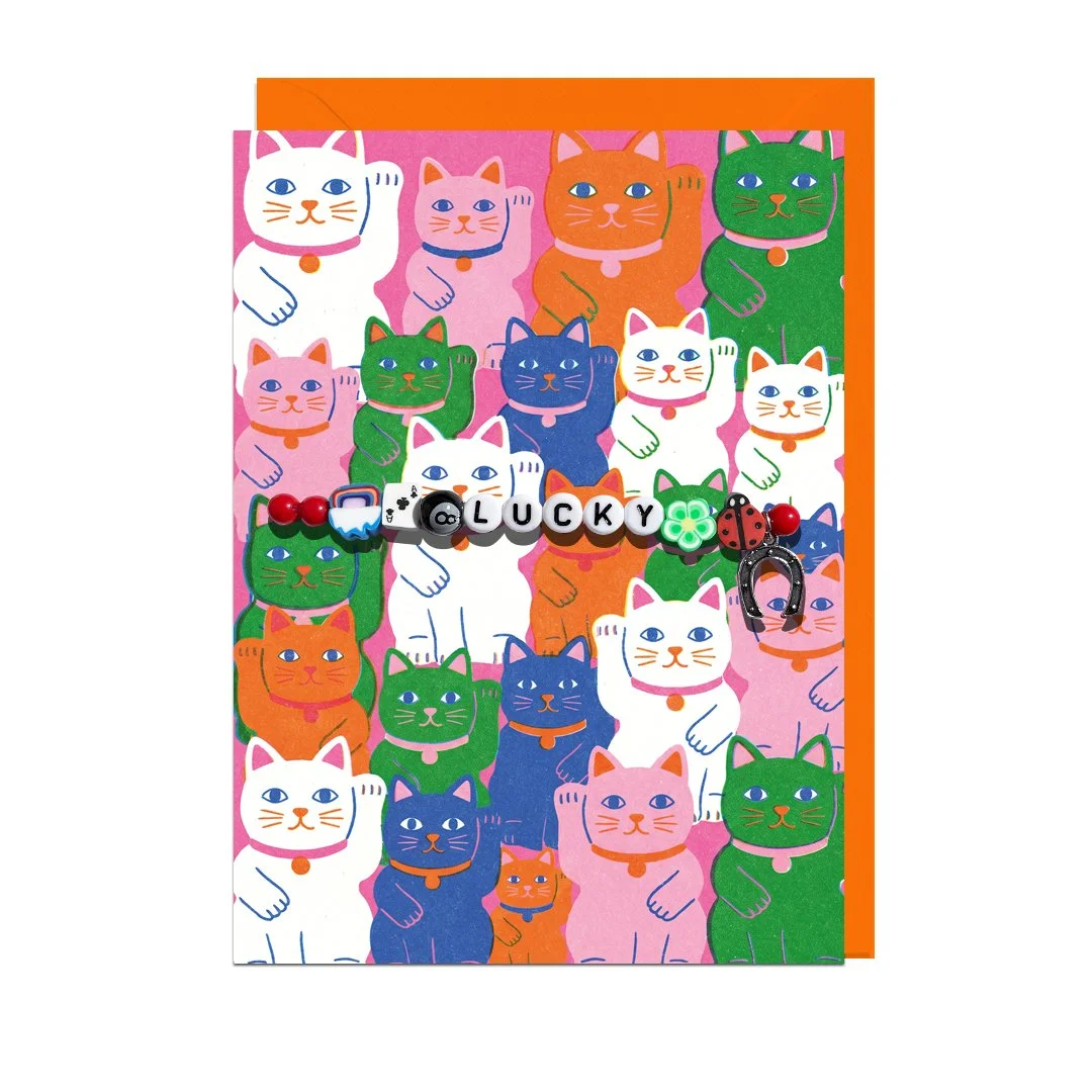 Lucky Cats Bracelet Card