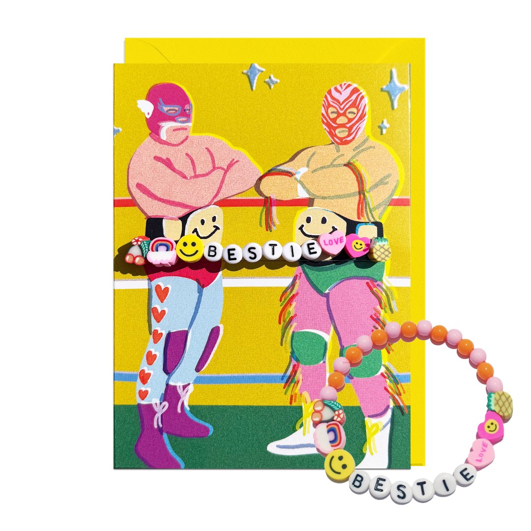 Lucha Besties Bracelet Card