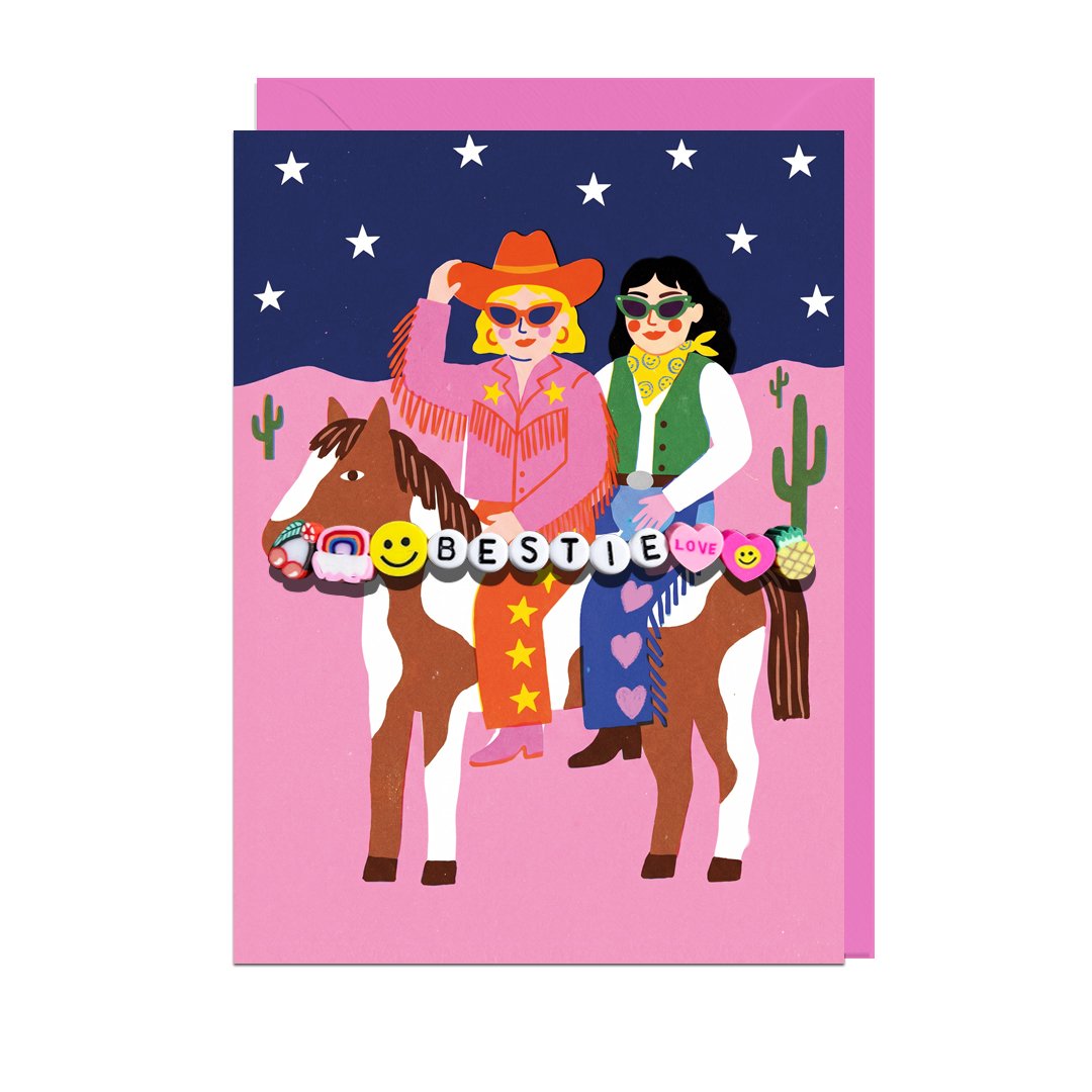 Cowgirls Bestie Bracelet Card
