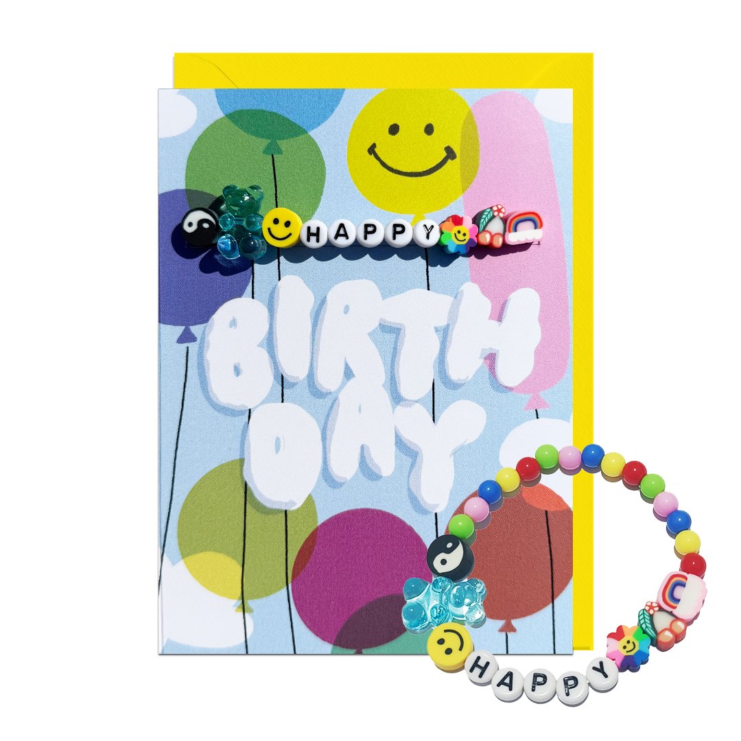 Birthday Balloons Bracelet Card
