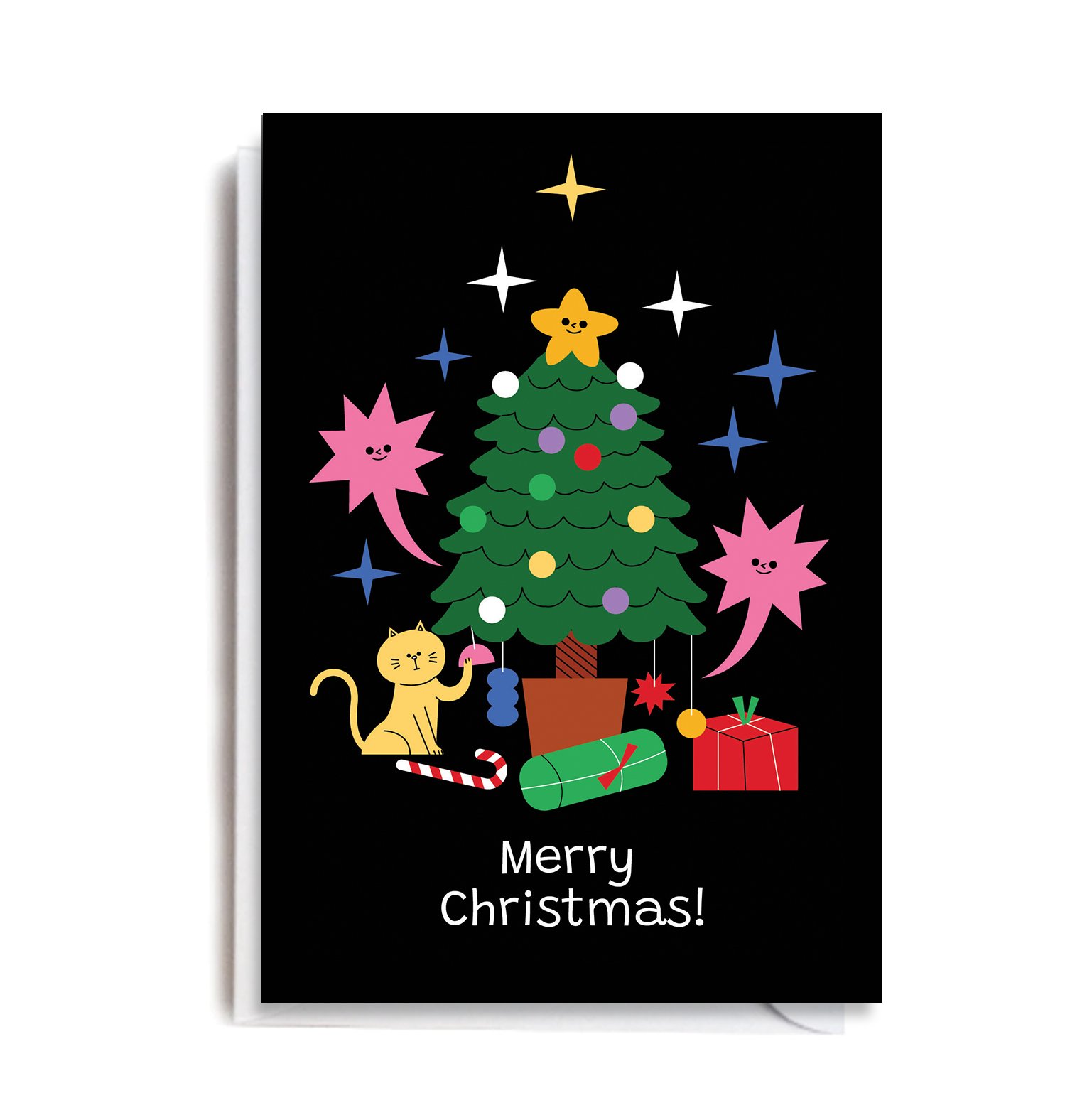 LP102 MERRY CHRISTMAS CAT TREE