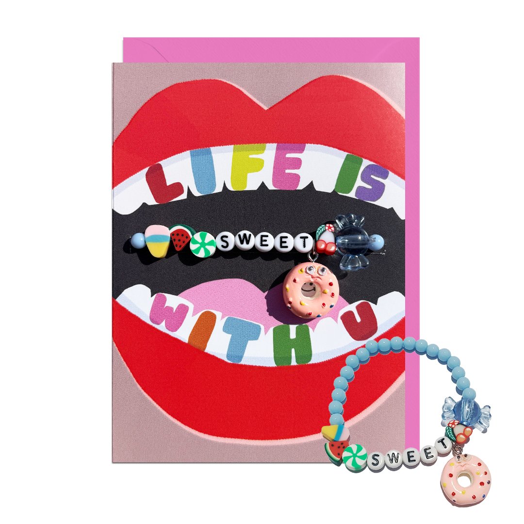 Life Is Sweet Bracelet Card