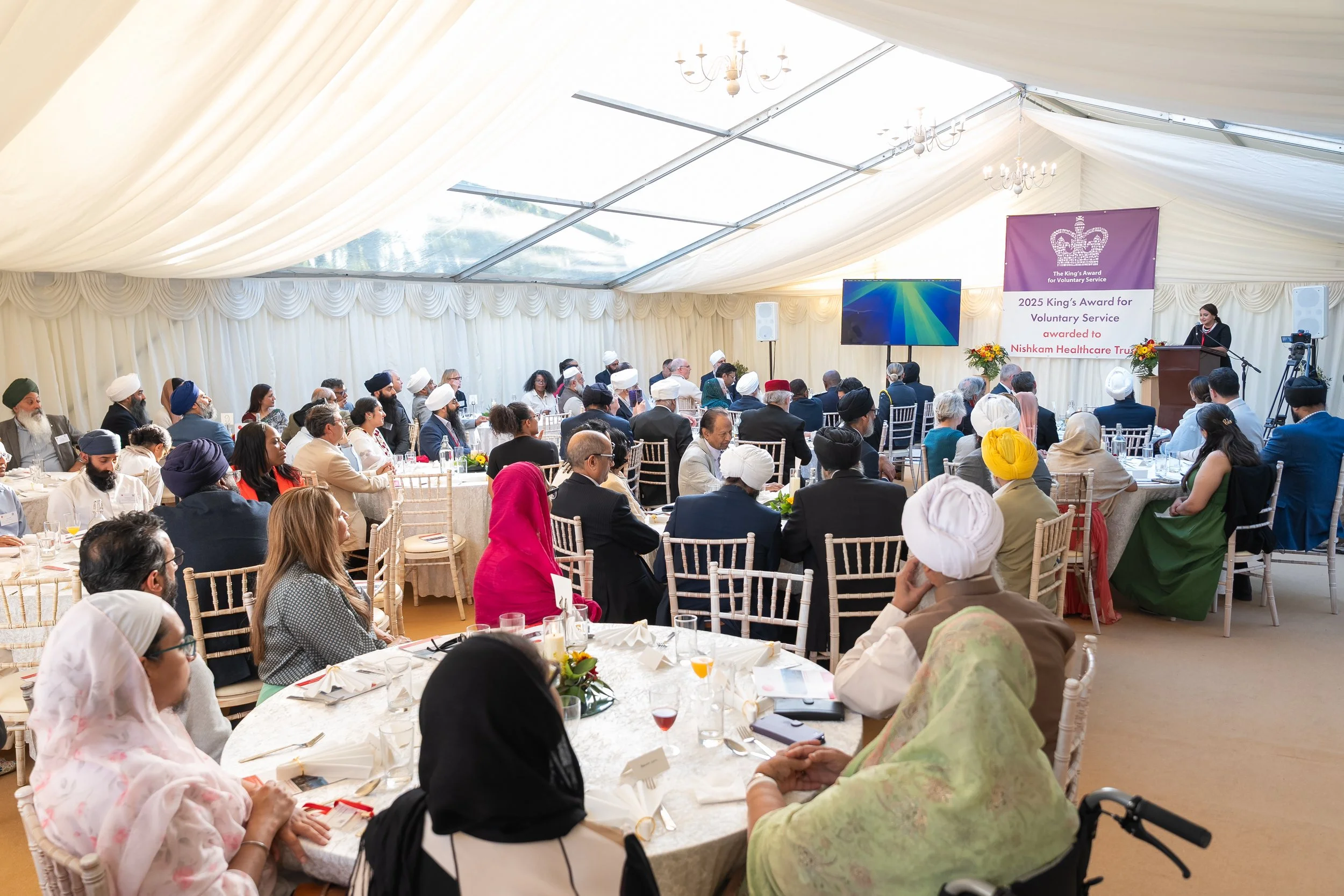 Guests seated at event
