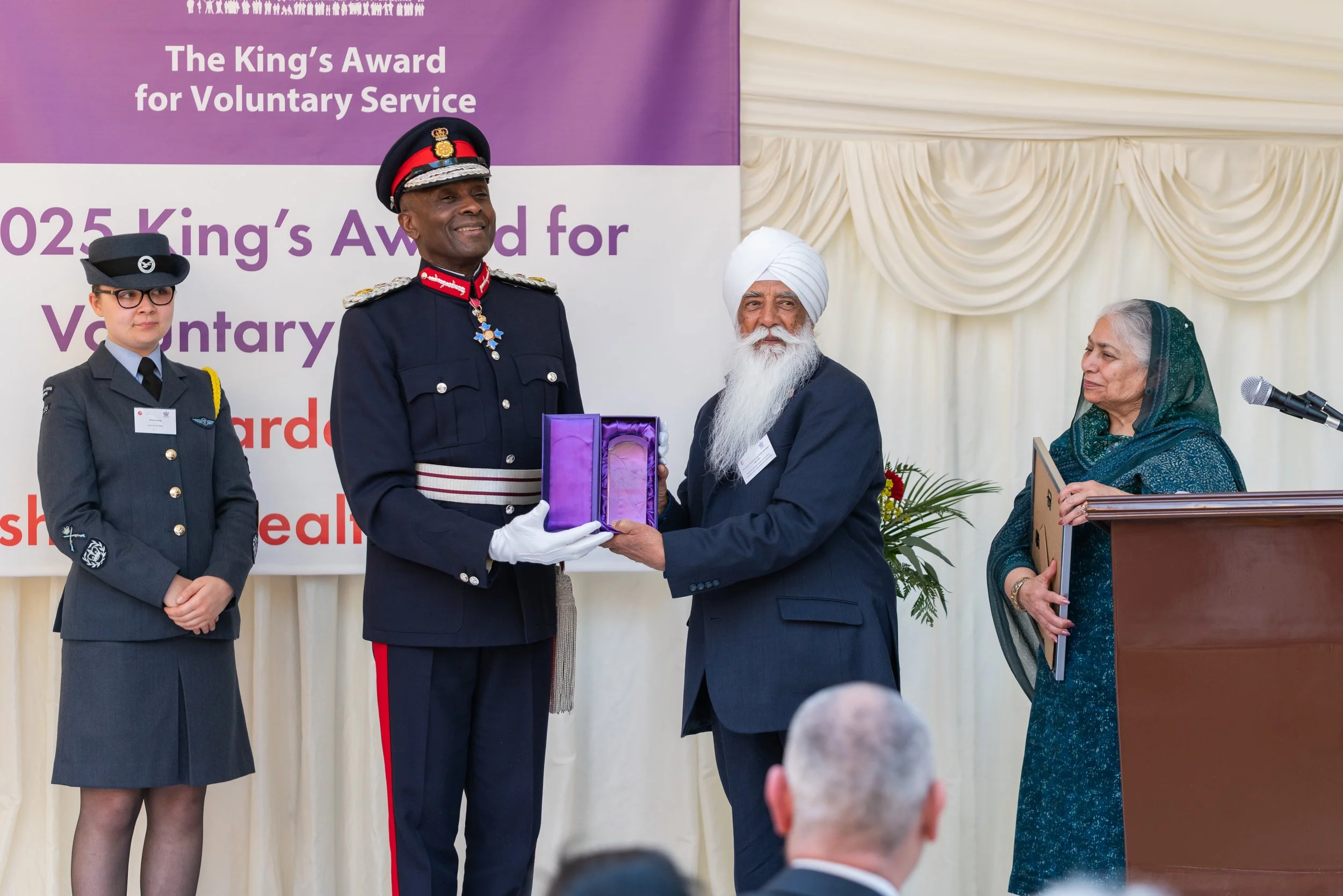 King’s Award for Voluntary Service award presented to Nishkam Healthcare Trust in official ceremony