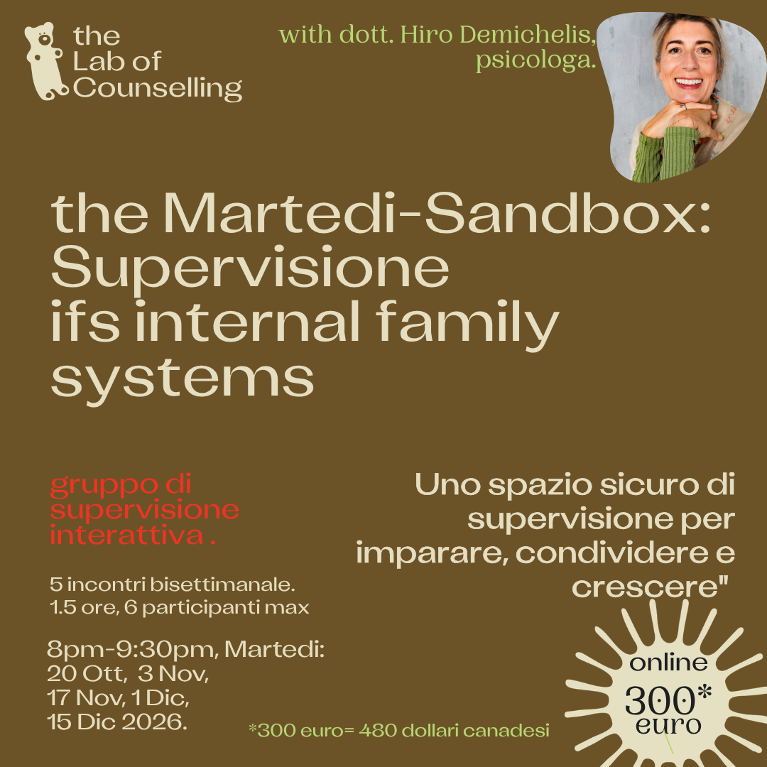 the Martedi-Sandbox: ( in Italiano) Supervisione  ifs internal family systems
