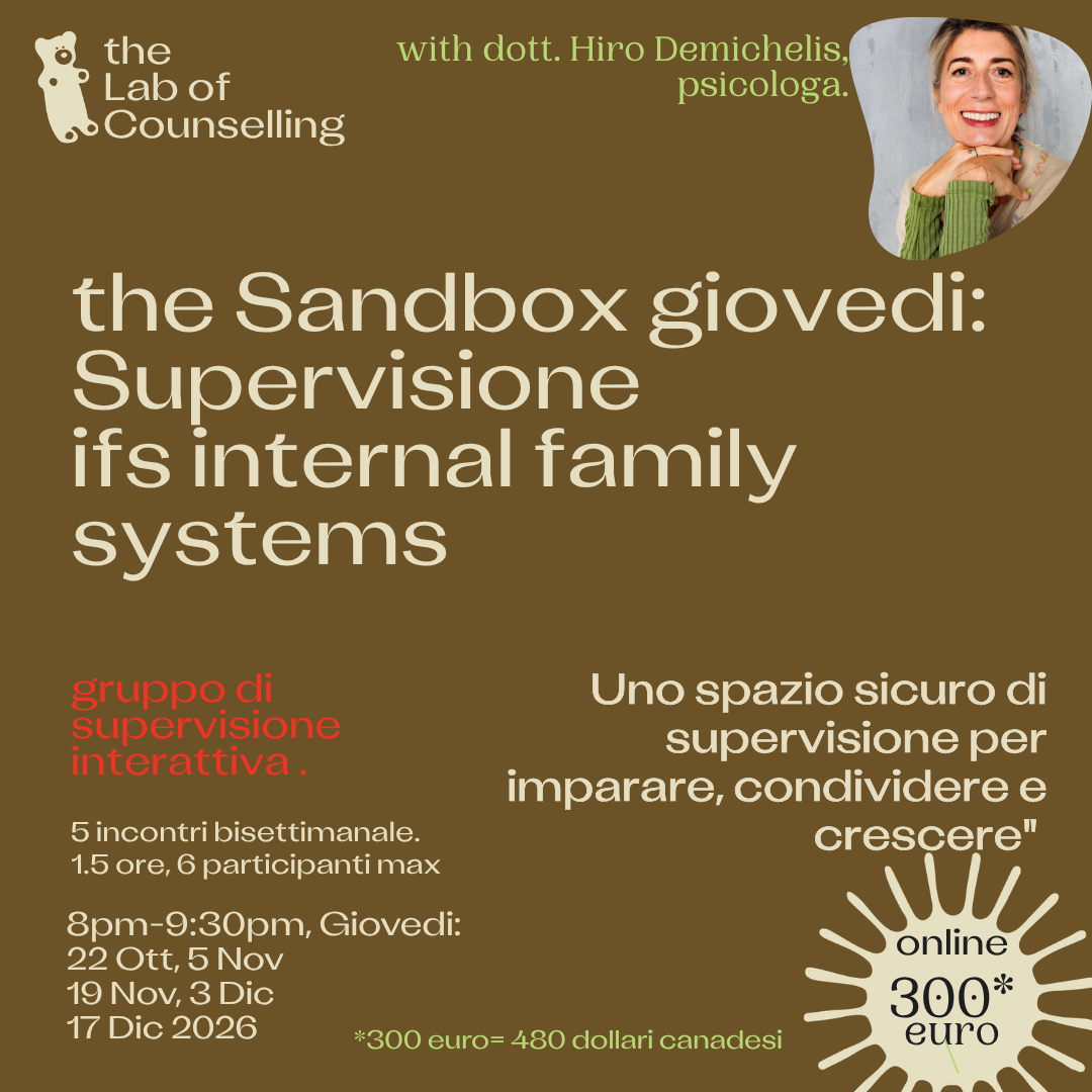 The Sandbox giovedì: (in italiano) Supervisione dei sistemi familiari interni (IFS)
