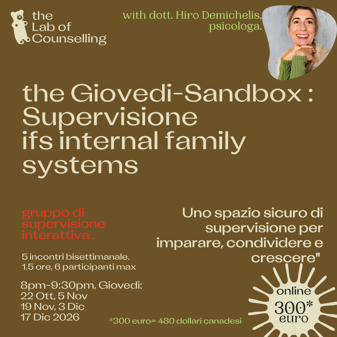 the Giovedi Sandbox: (in Italiano) Supervisione  ifs internal family systems