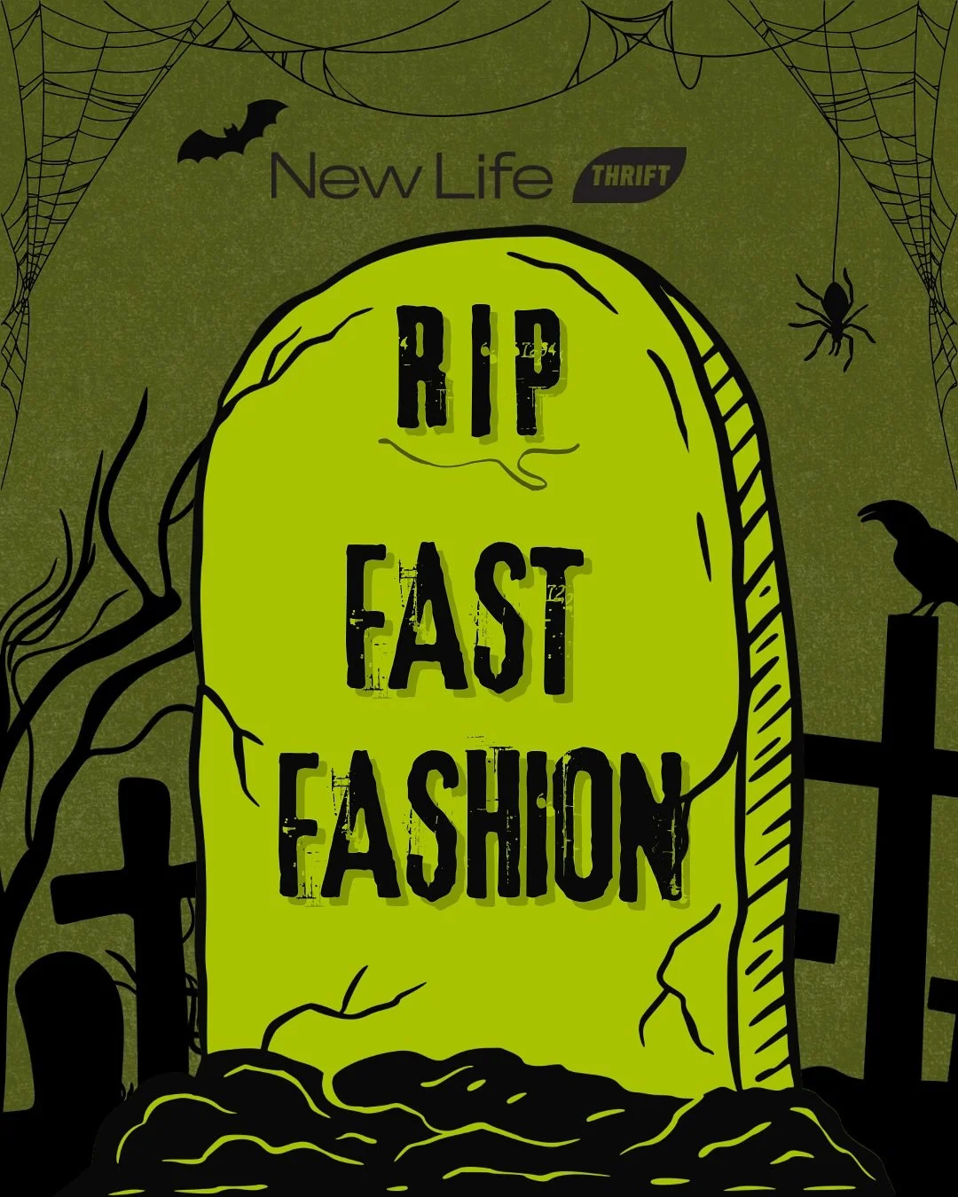 You know what&rsquo;s scary?? 
👿 Fast fashion! 
🗑️ One Time Use Items!
🪱 Clothing in Landfills!
🪡 Not Mending Perfectly Good Clothes!
💸 Overconsumption!

You know what&rsquo;s NOT scary?!
🎩 Donating your unworn clothes, shoes, and other items!

