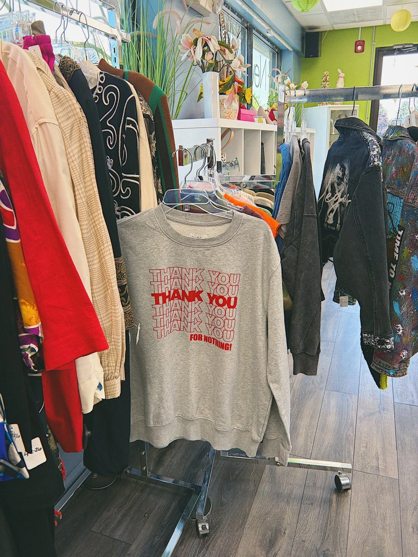 It&rsquo;s Friday!!!!!! Friday Finds at our Boutique &amp; Glenside stores 💚🌸🌷 Have a wonderful weekend, all locations are open Saturday - happy thrifting!