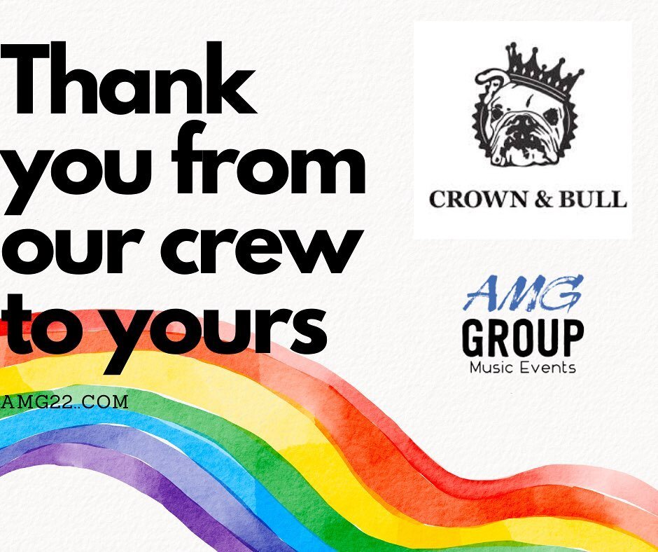 Thank you @crownandbull  for showing some love to the @amggroupmusic team after a long day of Dunedin Pride events #pride we had a great team mid afternoon lunch