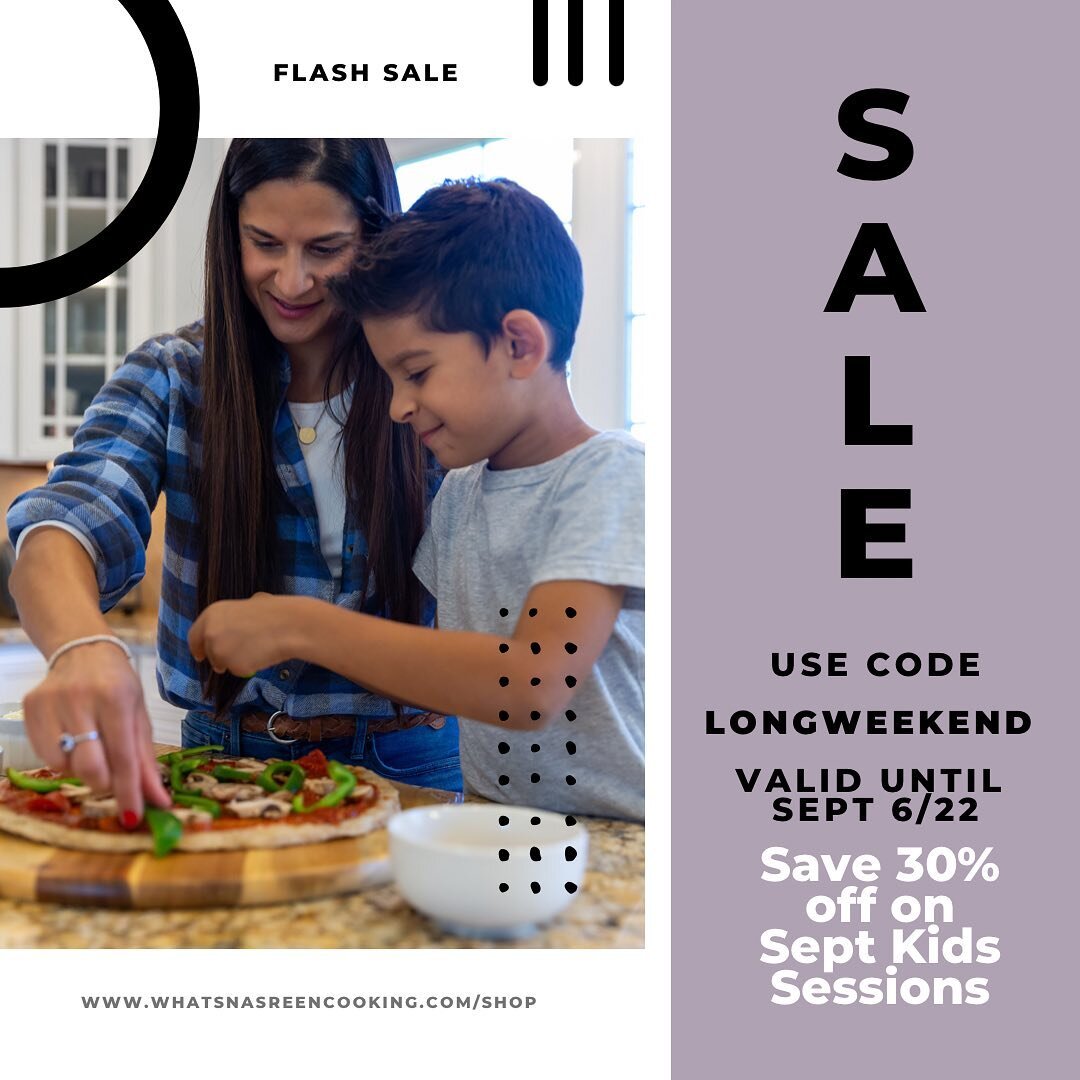 LONG WEEKEND FLASH SALE 🚨⁣
⁣⁣
Long weekend sale on now for Kids baking sessions! Sale ends Sept 6,2022. Use code LONGWEEKEND at checkout to save 30% off!⁣
⁣
Next kids session on September 18th where the kids will learn to make Funfetti cookies and c