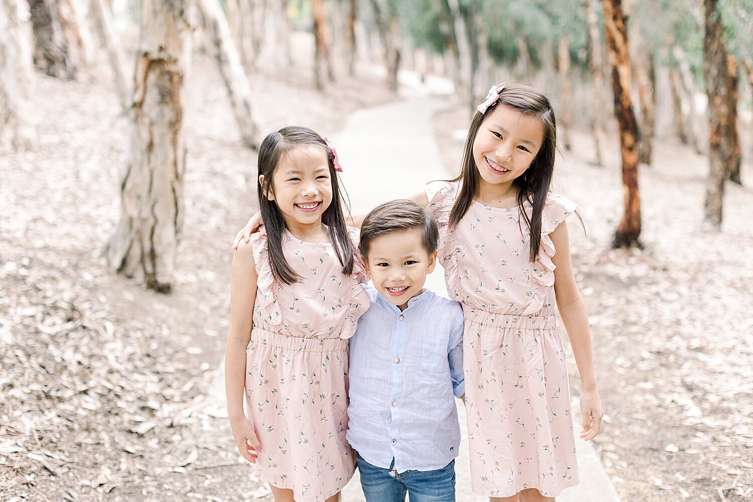 Outdoor family session at Serrano Creek Park in Orange County, CA. Photo by Ambre Williams Photography.