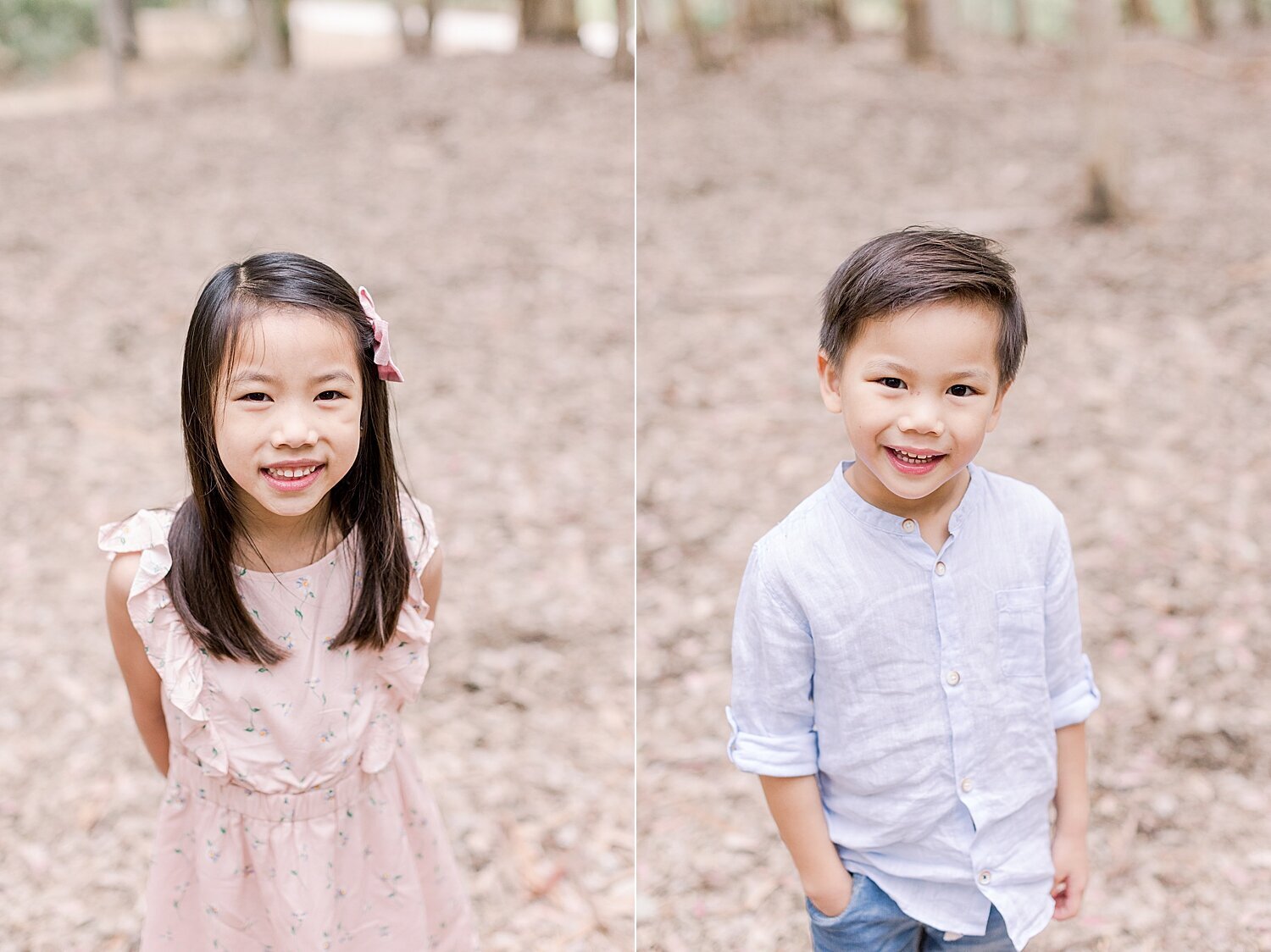 Children's portraits during family photos with Ambre Williams Photography.